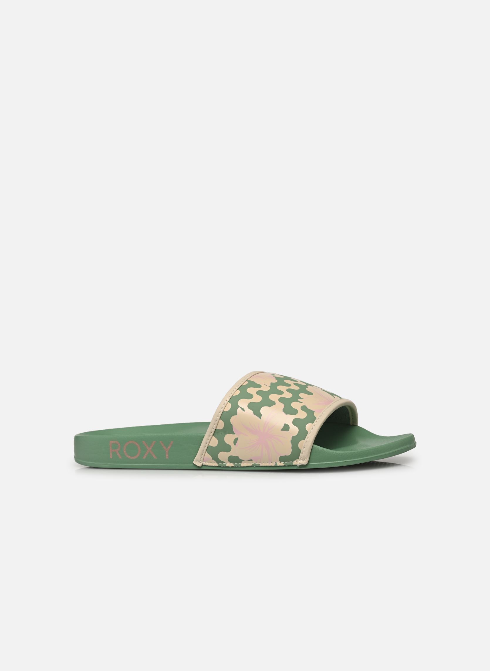 Pantoletten und Clogs SLIPPY IV damen grün Roxy Pantoletten und Clogs SLIPPY IV damen grün Sage