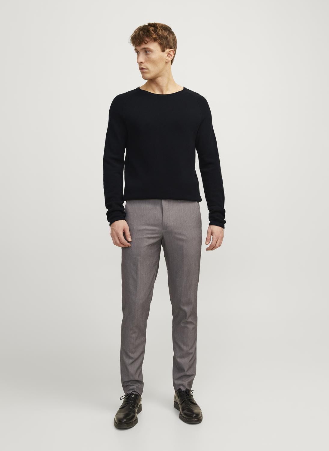 Pulls JJEHILL KNIT CREW NECK NOOS homme noir Jack & Jones Pulls JJEHILL KNIT CREW NECK NOOS homme noir BLACK