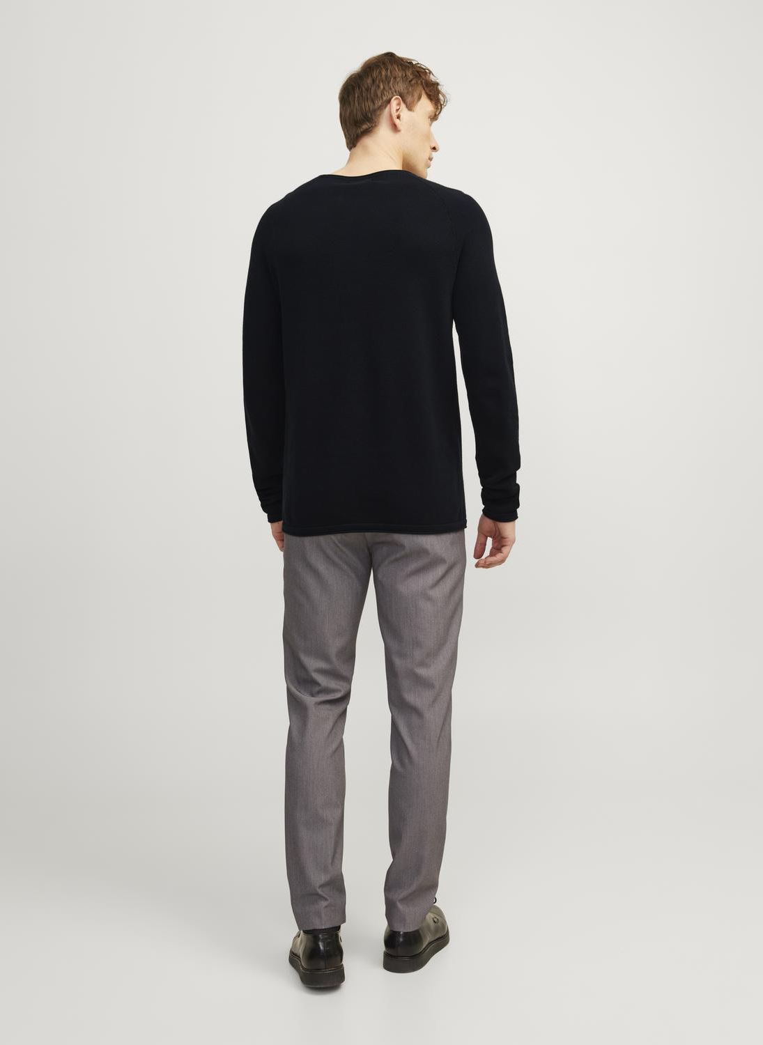 Pulls JJEHILL KNIT CREW NECK NOOS homme noir Jack & Jones Pulls JJEHILL KNIT CREW NECK NOOS homme noir BLACK