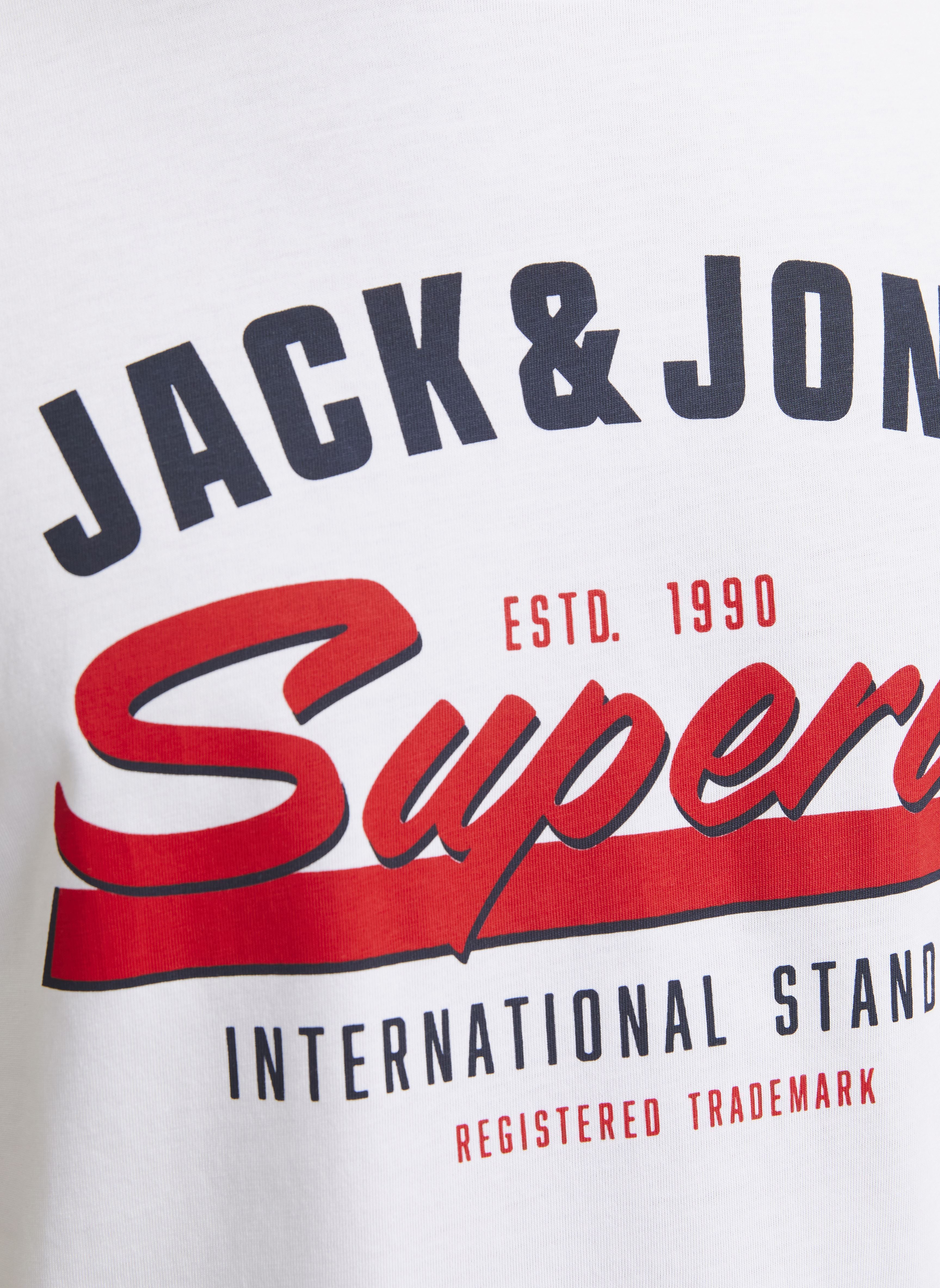 Kurzarm-T-Shirts JJELOGO TEE SS O-NECK 2 COL SS25 SN herren weiß Jack & Jones Kurzarm-T-Shirts JJELOGO TEE SS O-NECK 2 COL SS25 SN herren weiß WHITE