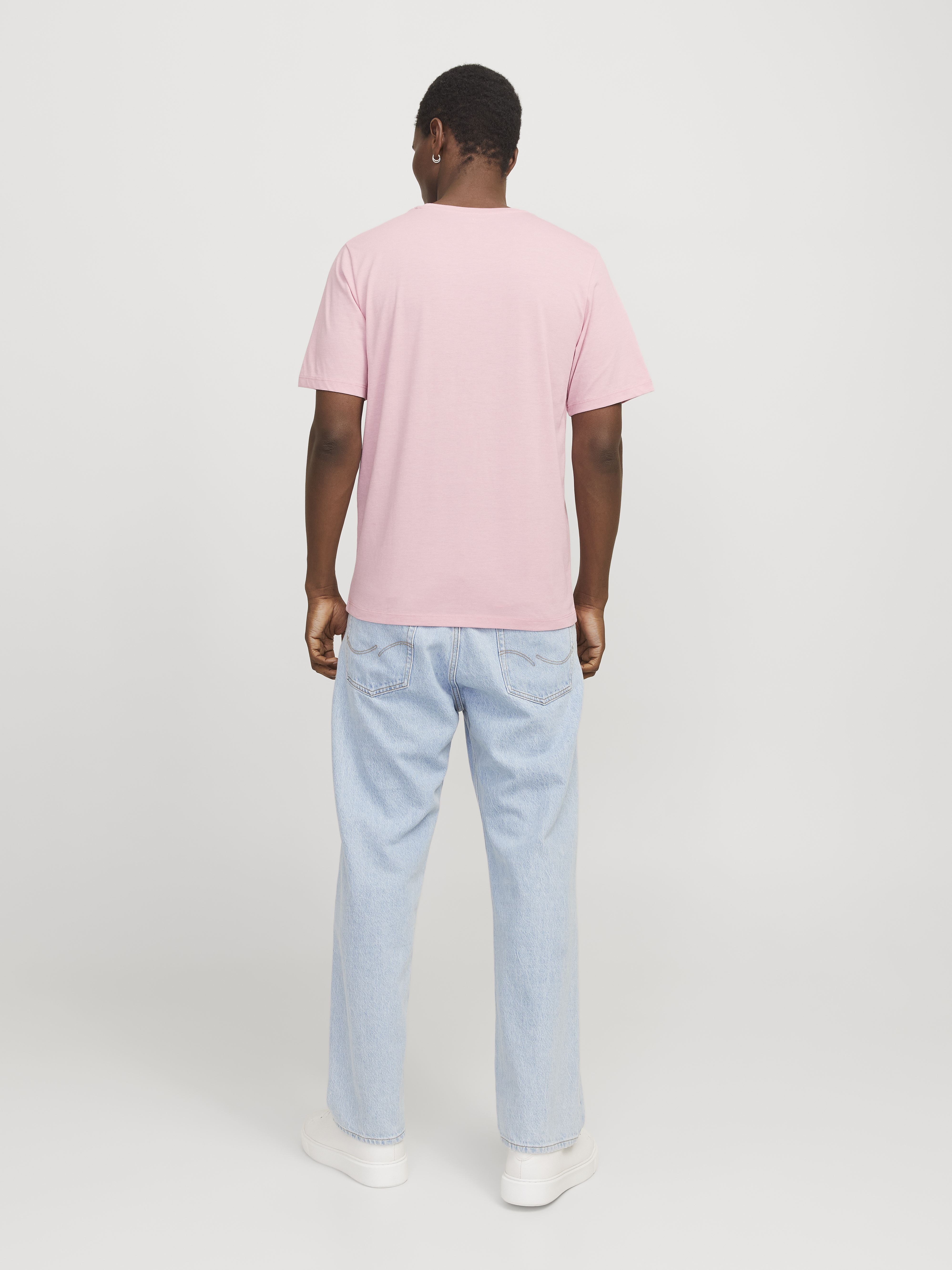 Tee-shirts manches courtes JJELOGO TEE SS O-NECK 2 COL SS25 SN homme rose Jack & Jones Tee-shirts manches courtes JJELOGO TEE SS O-NECK 2 COL SS25 SN homme rose PINK NECTAR