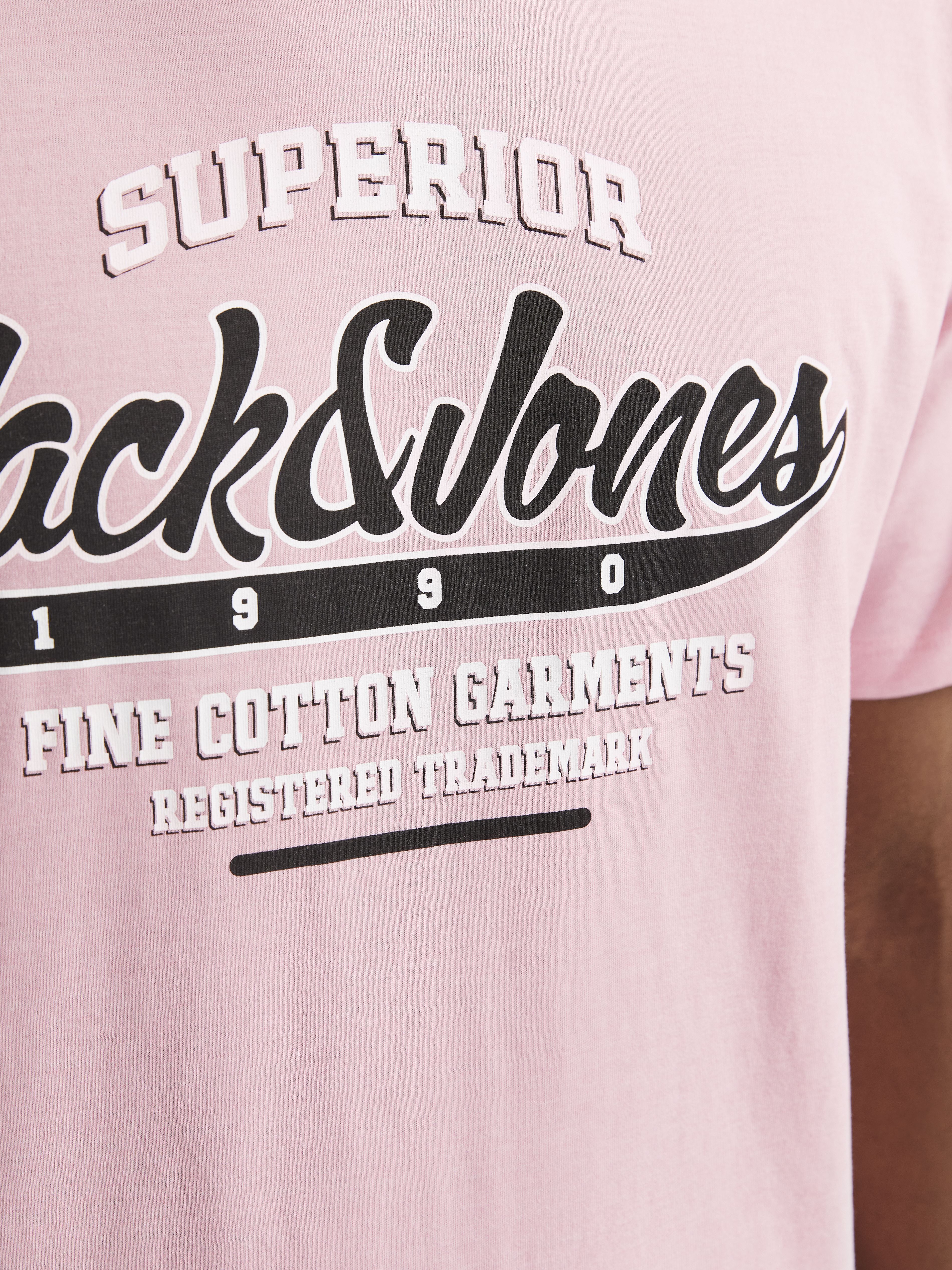 Tee-shirts manches courtes JJELOGO TEE SS O-NECK 2 COL SS25 SN homme rose Jack & Jones Tee-shirts manches courtes JJELOGO TEE SS O-NECK 2 COL SS25 SN homme rose PINK NECTAR