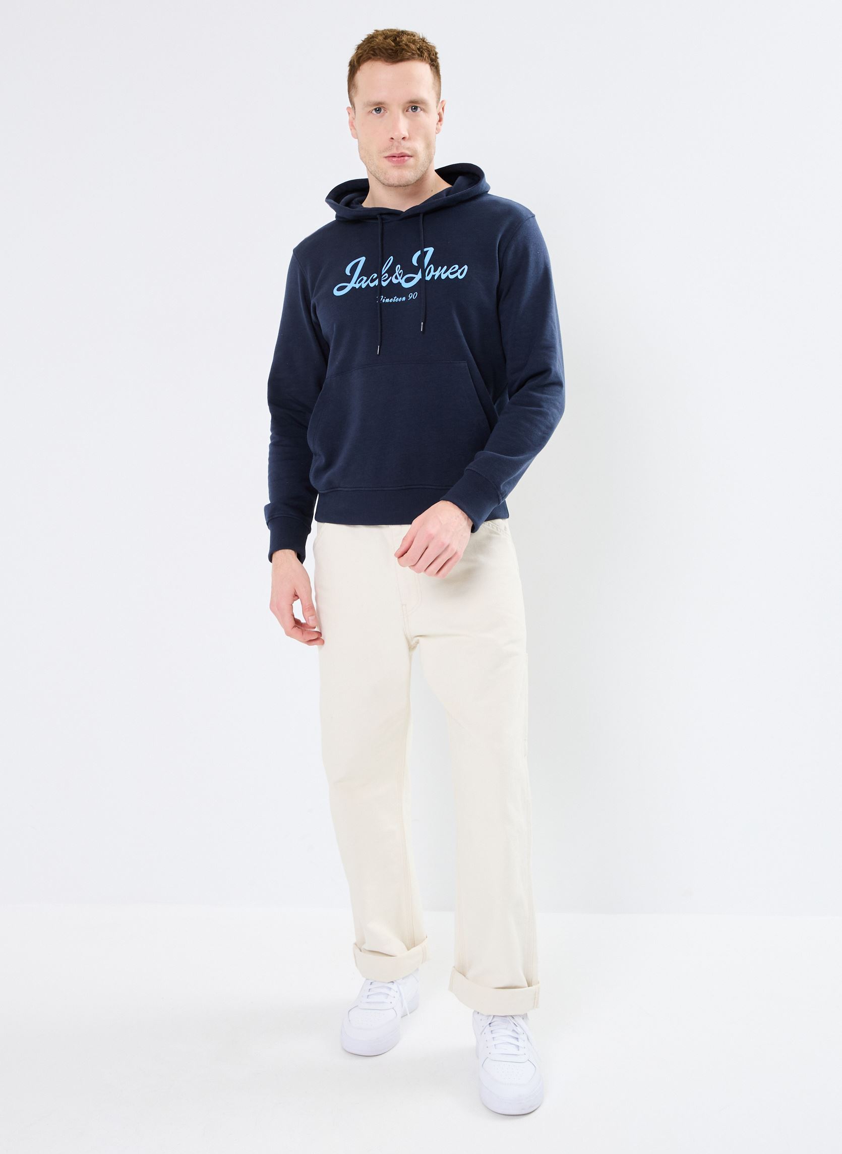 Kapuzenpullover JORTIME SWEAT HOOD BMUAU24 herren blau Jack & Jones Kapuzenpullover JORTIME SWEAT HOOD BMUAU24 herren blau NAVY BLAZER