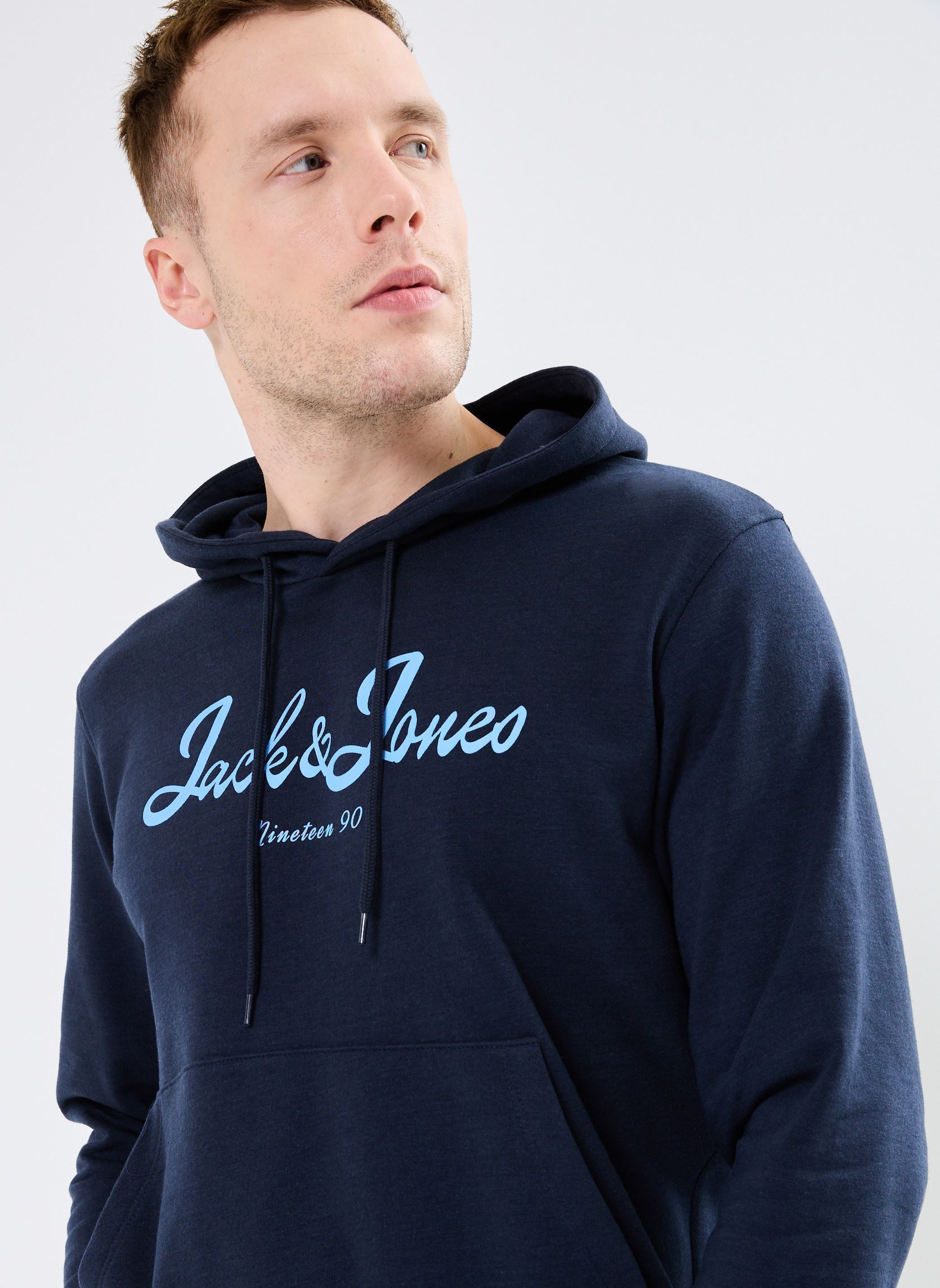 Kapuzenpullover JORTIME SWEAT HOOD BMUAU24 herren blau Jack & Jones Kapuzenpullover JORTIME SWEAT HOOD BMUAU24 herren blau NAVY BLAZER