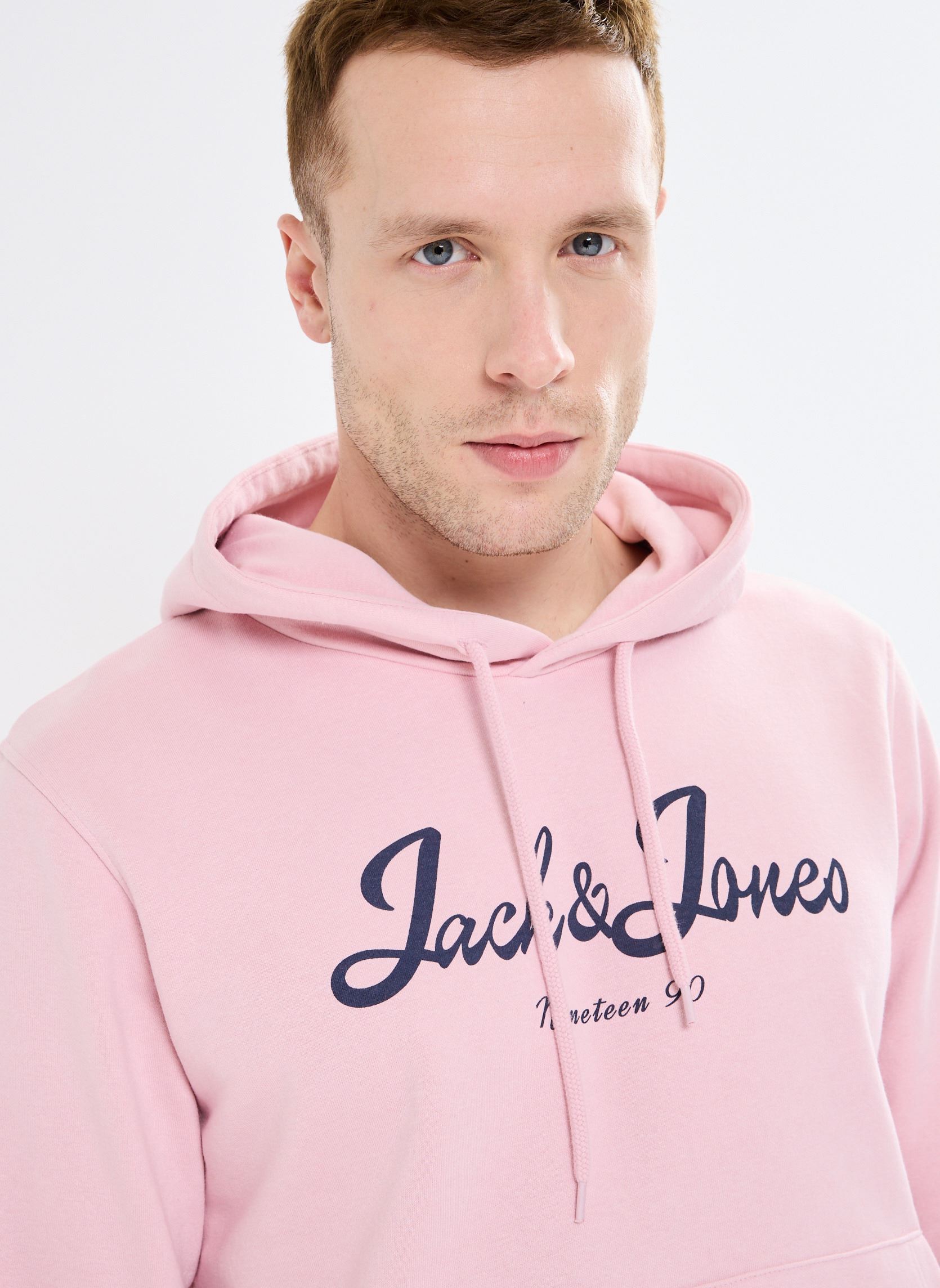 Sweats à capuche JORTIME SWEAT HOOD BMUAU24 homme rose Jack & Jones Sweats à capuche JORTIME SWEAT HOOD BMUAU24 homme rose PINK NECTAR