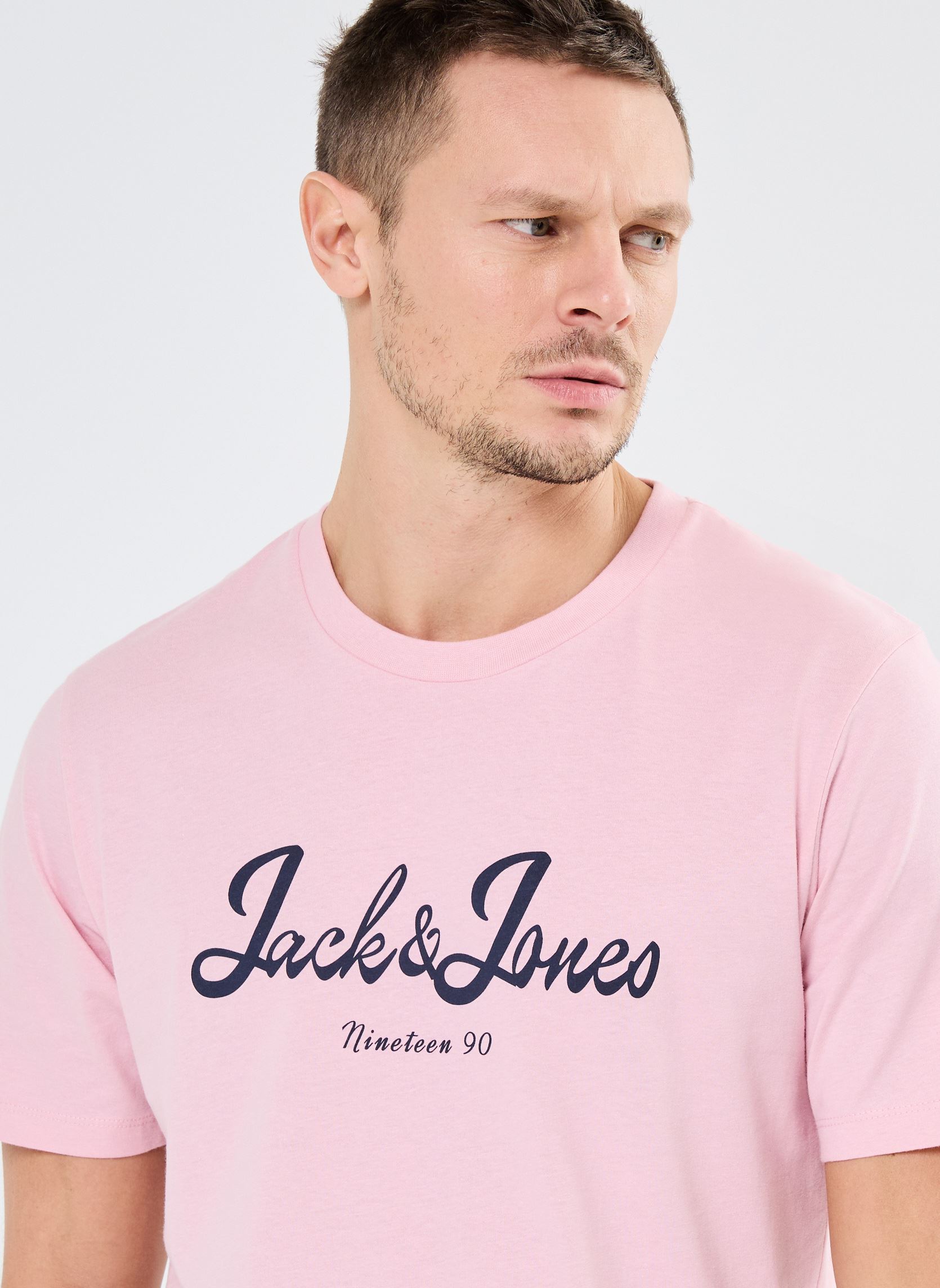 Tee-shirts manches courtes JORTIME TEE SS CREW NECK BMUAU24 homme rose Jack & Jones Tee-shirts manches courtes JORTIME TEE SS CREW NECK BMUAU24 homme rose PINK NECTAR
