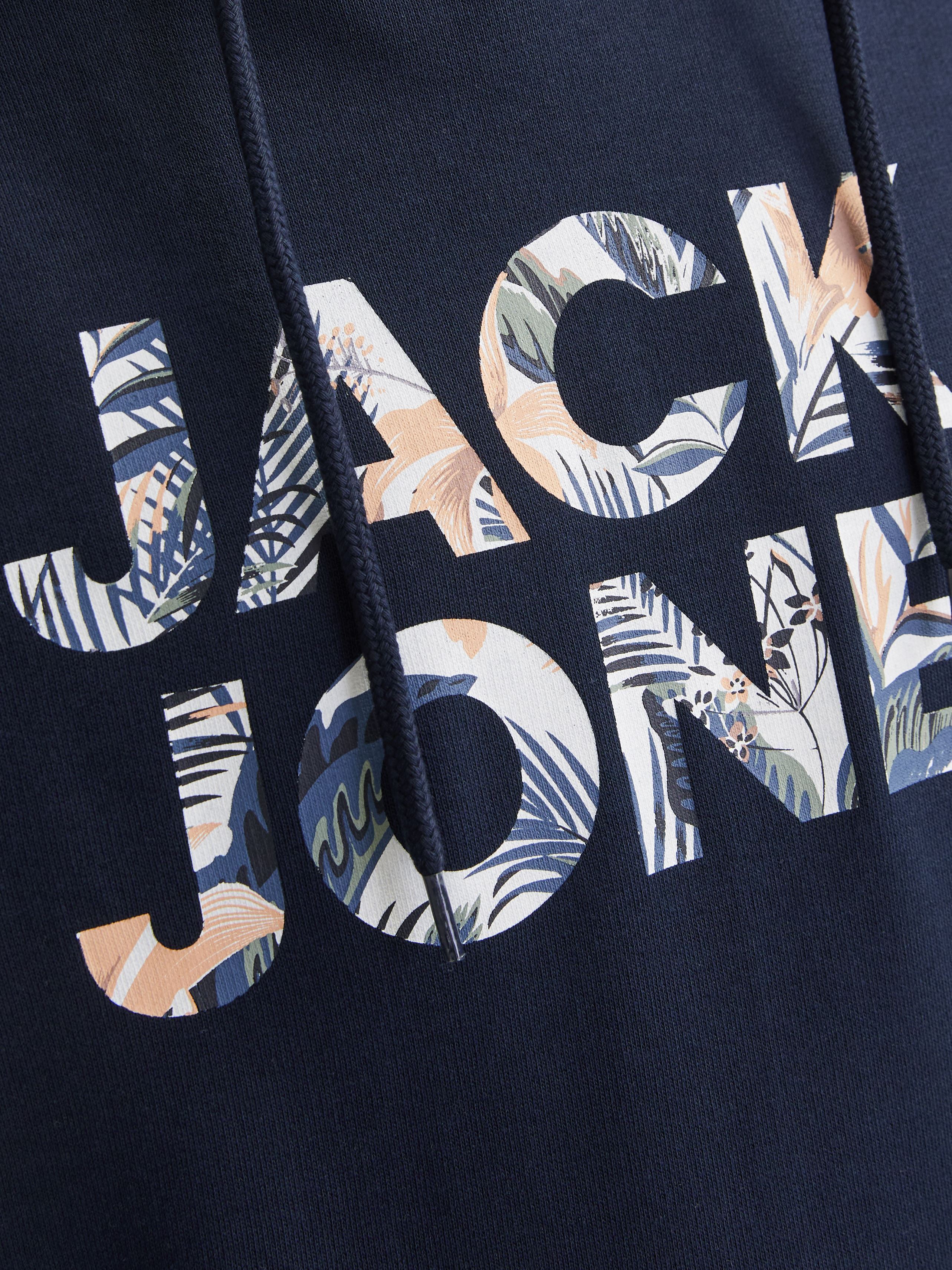 Kapuzenpullover JJEBRYAN CORP LOGO SWEAT HOOD NOOS herren blau Jack & Jones Kapuzenpullover JJEBRYAN CORP LOGO SWEAT HOOD NOOS herren blau SKY CAPTAIN