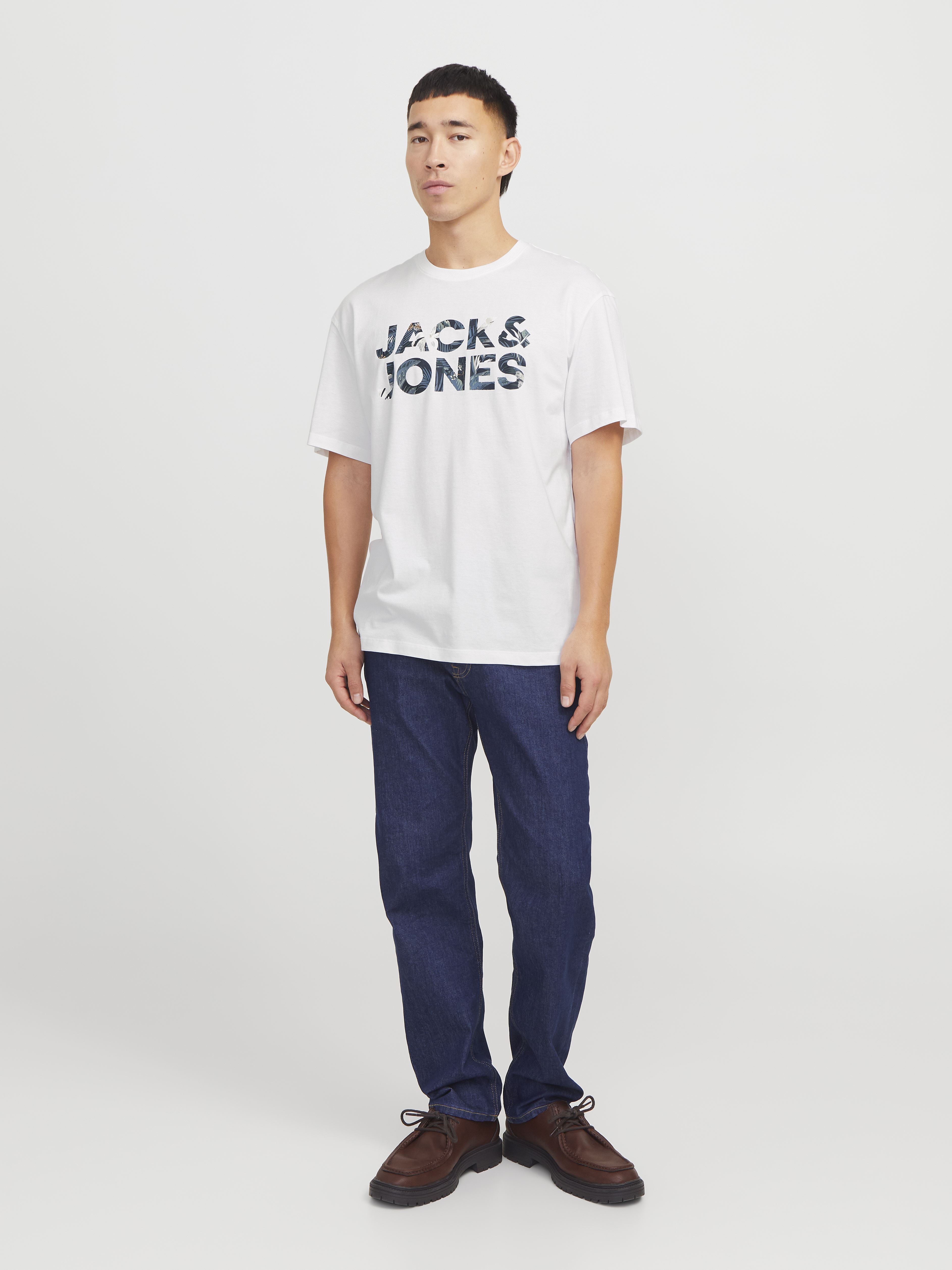 Tee-shirts manches courtes JJEBRYAN CORP LOGO TEE SS O-NECK NOOS homme blanc Jack & Jones Tee-shirts manches courtes JJEBRYAN CORP LOGO TEE SS O-NECK NOOS homme blanc WHITE