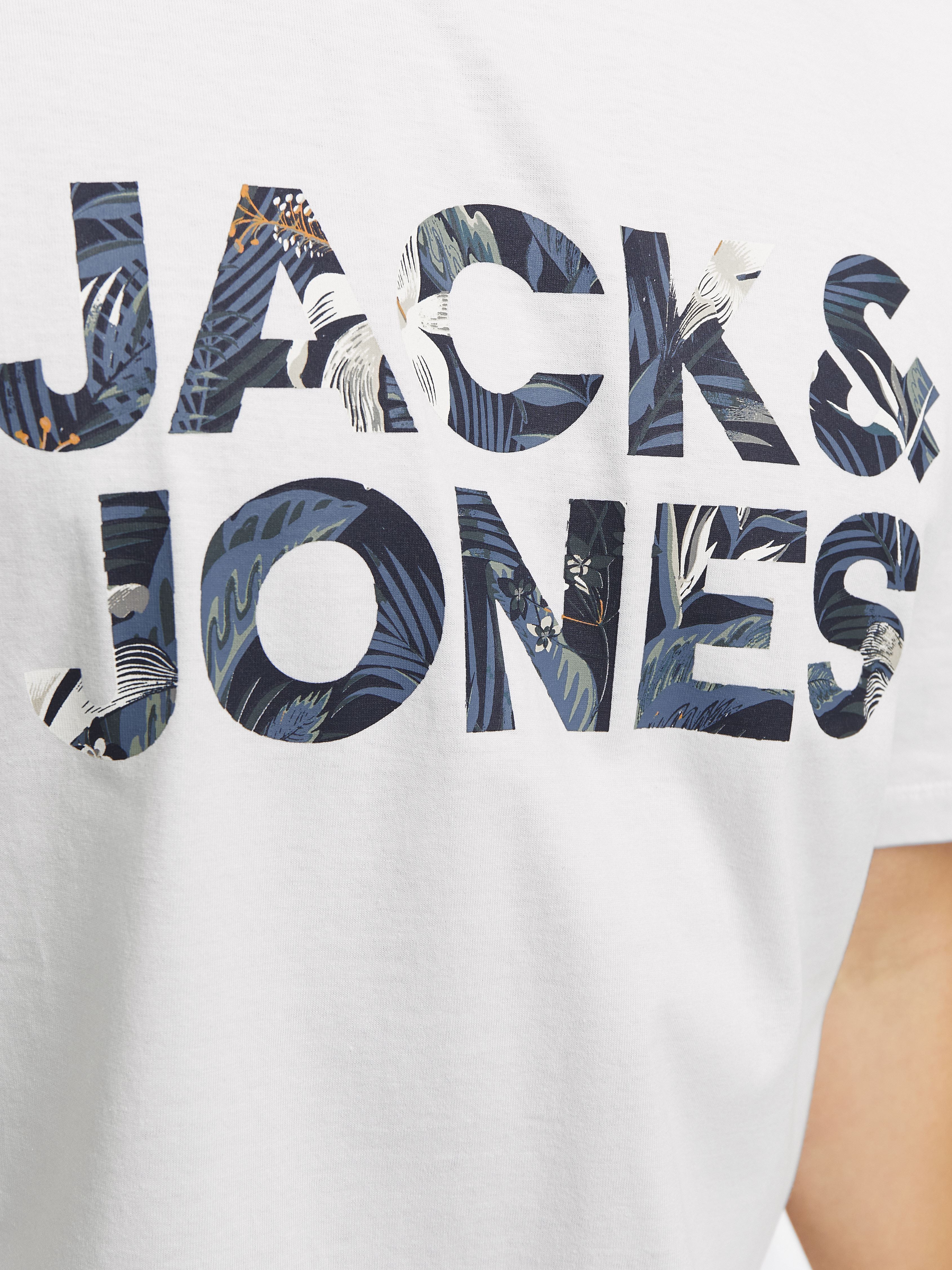 Tee-shirts manches courtes JJEBRYAN CORP LOGO TEE SS O-NECK NOOS homme blanc Jack & Jones Tee-shirts manches courtes JJEBRYAN CORP LOGO TEE SS O-NECK NOOS homme blanc WHITE