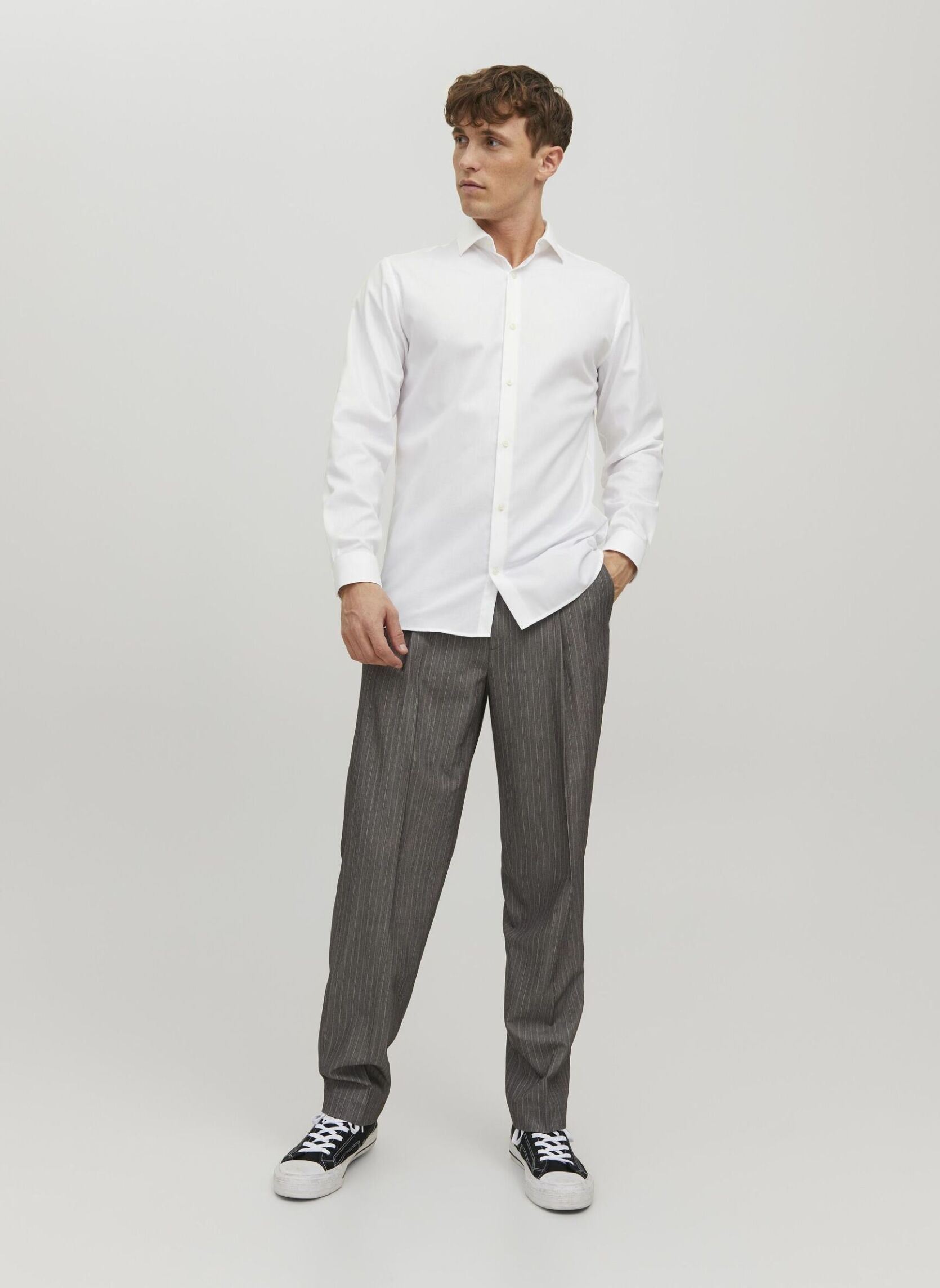 Jack & Jones jprblaparker shirt l/s noos Overhemd 4935489 smokey olive slim fit