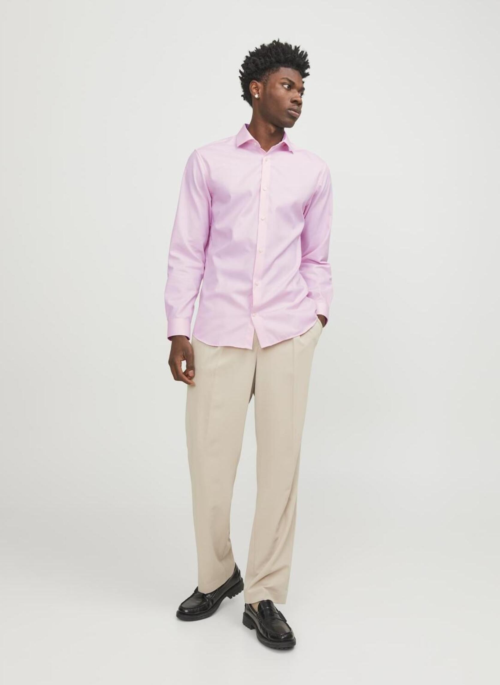 Chemises JPRBLAPARKER SHIRT L/S NOOS homme rose Jack & Jones Chemises JPRBLAPARKER SHIRT L/S NOOS homme rose PINK NECTAR