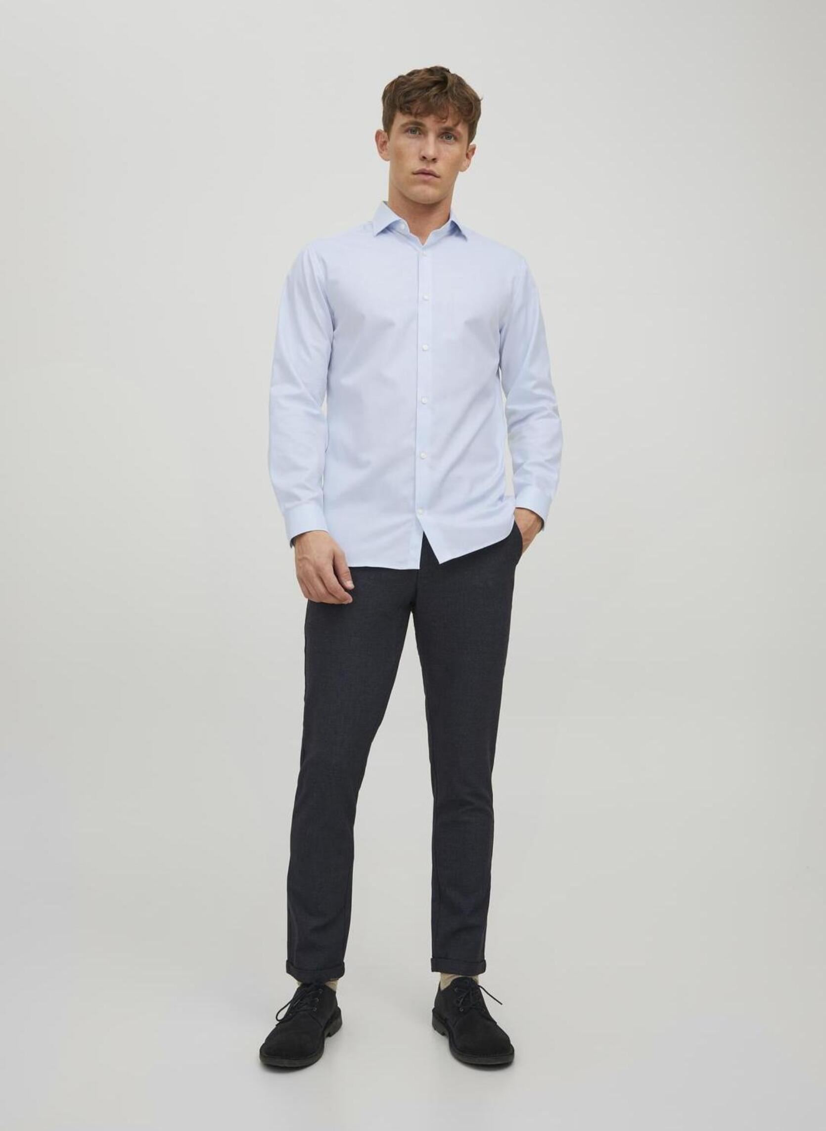 Chemises JPRBLAPARKER SHIRT L/S NOOS homme bleu Jack & Jones Chemises JPRBLAPARKER SHIRT L/S NOOS homme bleu CASHMERE BLUE