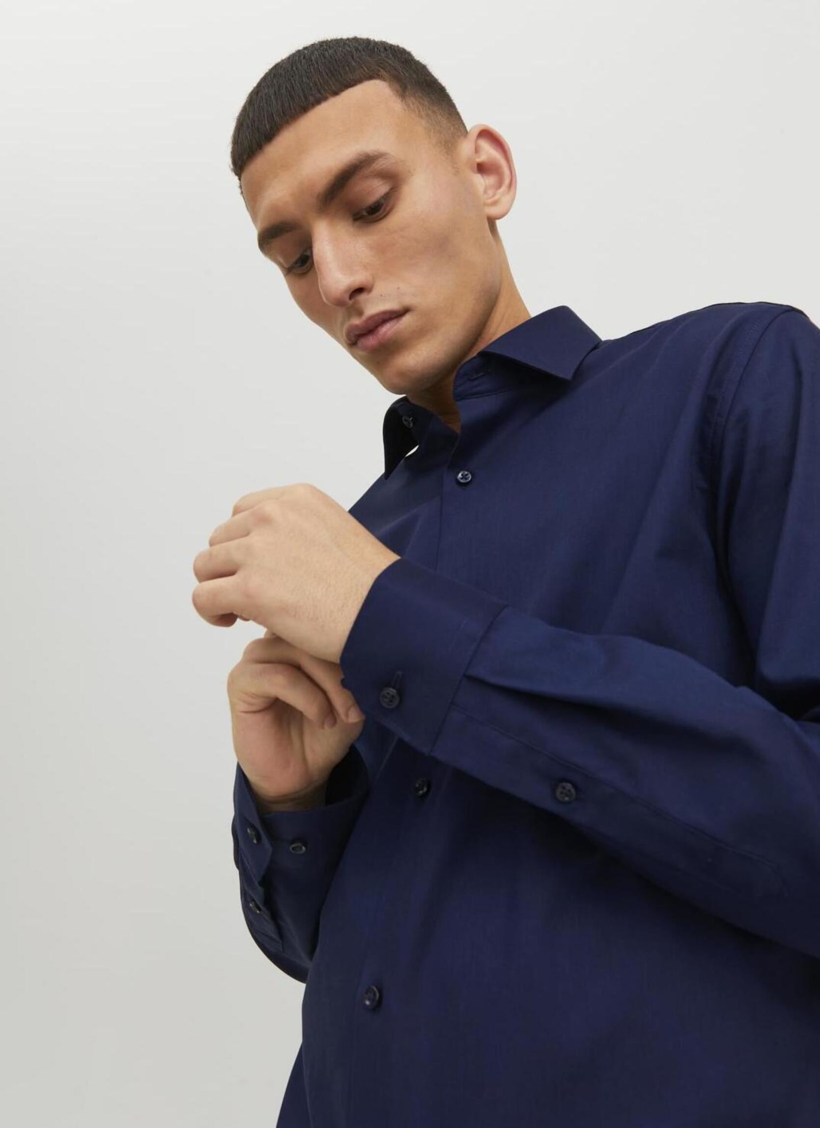 Chemises JPRBLAPARKER SHIRT L/S NOOS homme bleu Jack & Jones Chemises JPRBLAPARKER SHIRT L/S NOOS homme bleu PERFECT NAVY