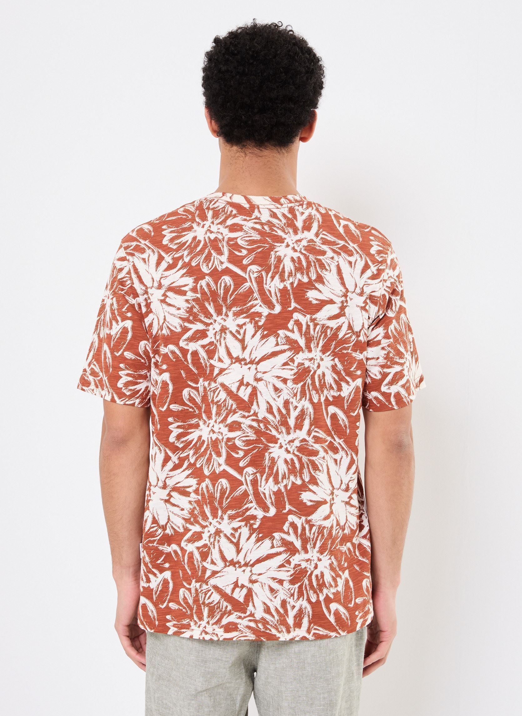 Tee-shirts manches courtes JORSPLIT AOP TEE SS CREW NECK LN homme marron Jack & Jones Tee-shirts manches courtes JORSPLIT AOP TEE SS CREW NECK LN homme marron ARABIAN SPICE