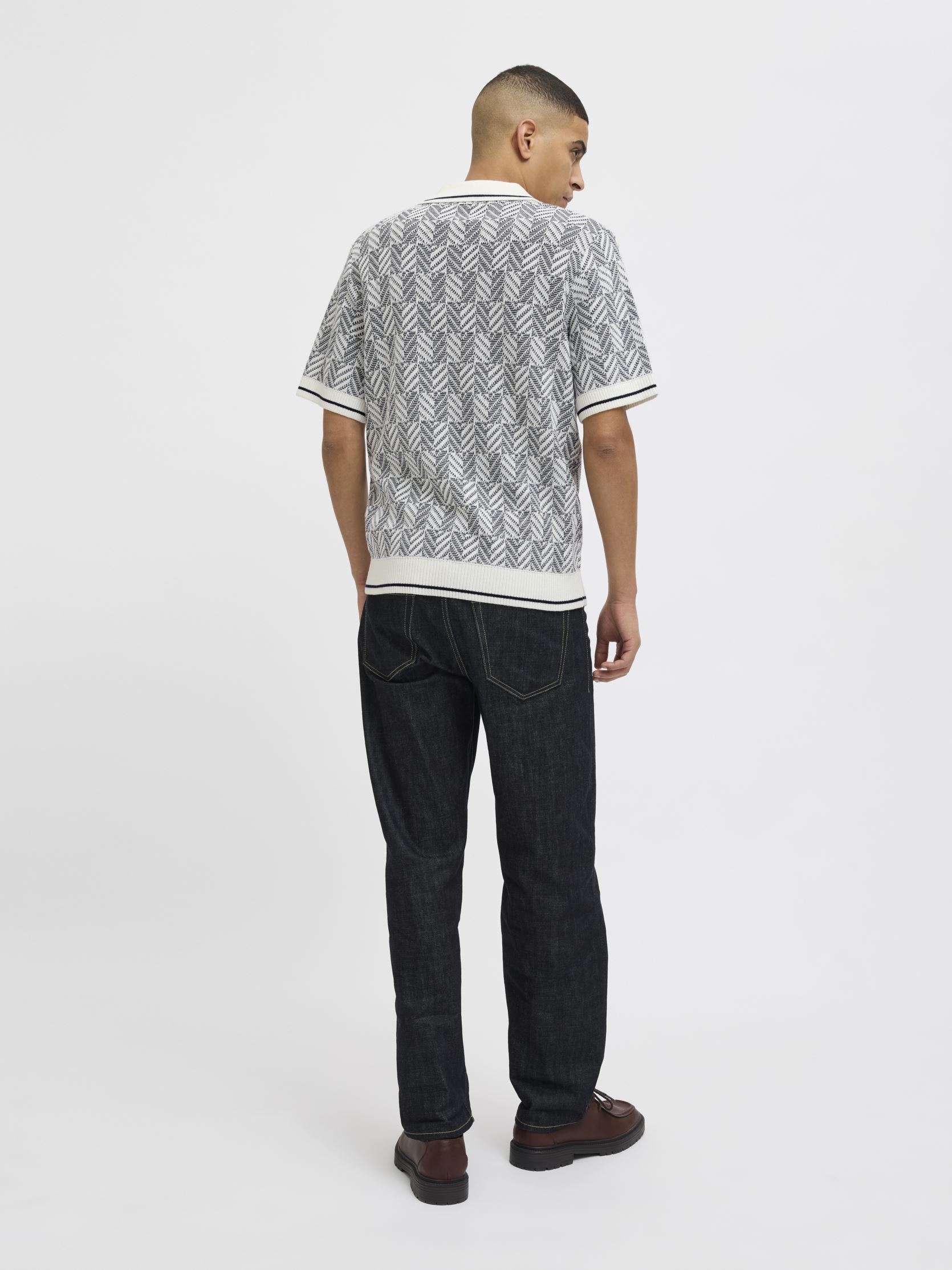 Tee-shirts manches courtes JPRBLUCODY STRUCTURE KNIT POLO SS homme bleu Jack & Jones Tee-shirts manches courtes JPRBLUCODY STRUCTURE KNIT POLO SS homme bleu DARK DENIM