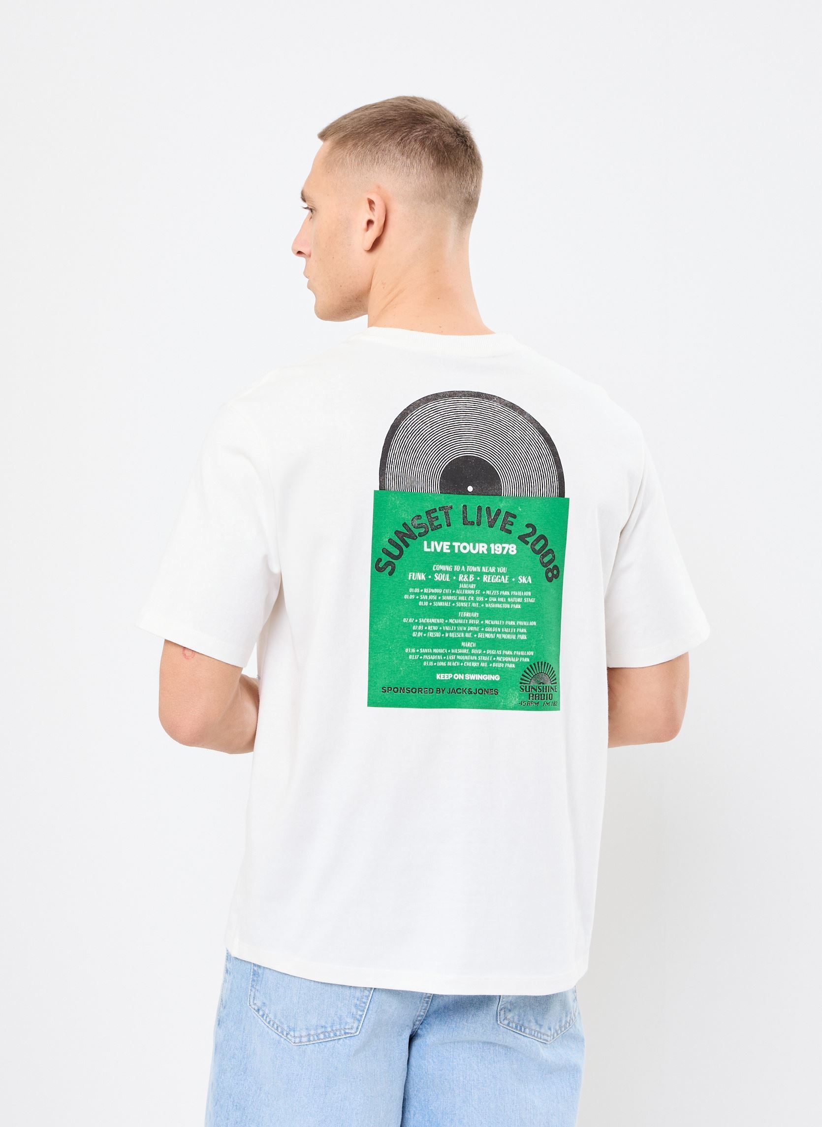 Tee-shirts JPRBLUJACK SS TEE homme blanc Jack & Jones Tee-shirts JPRBLUJACK SS TEE homme blanc CLOUD DANCER