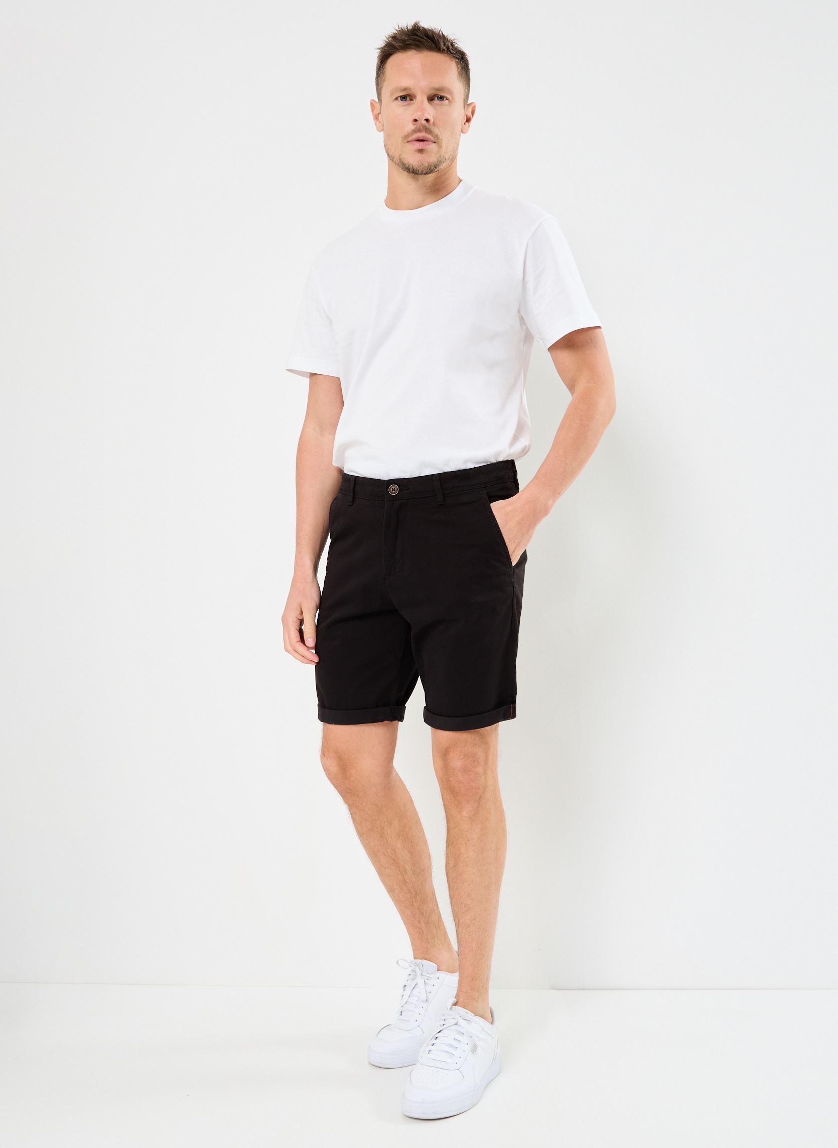 Shorts JPSTBOWIE SHORTS SOLID SRT SN homme noir Jack & Jones Shorts JPSTBOWIE SHORTS SOLID SRT SN homme noir BLACK
