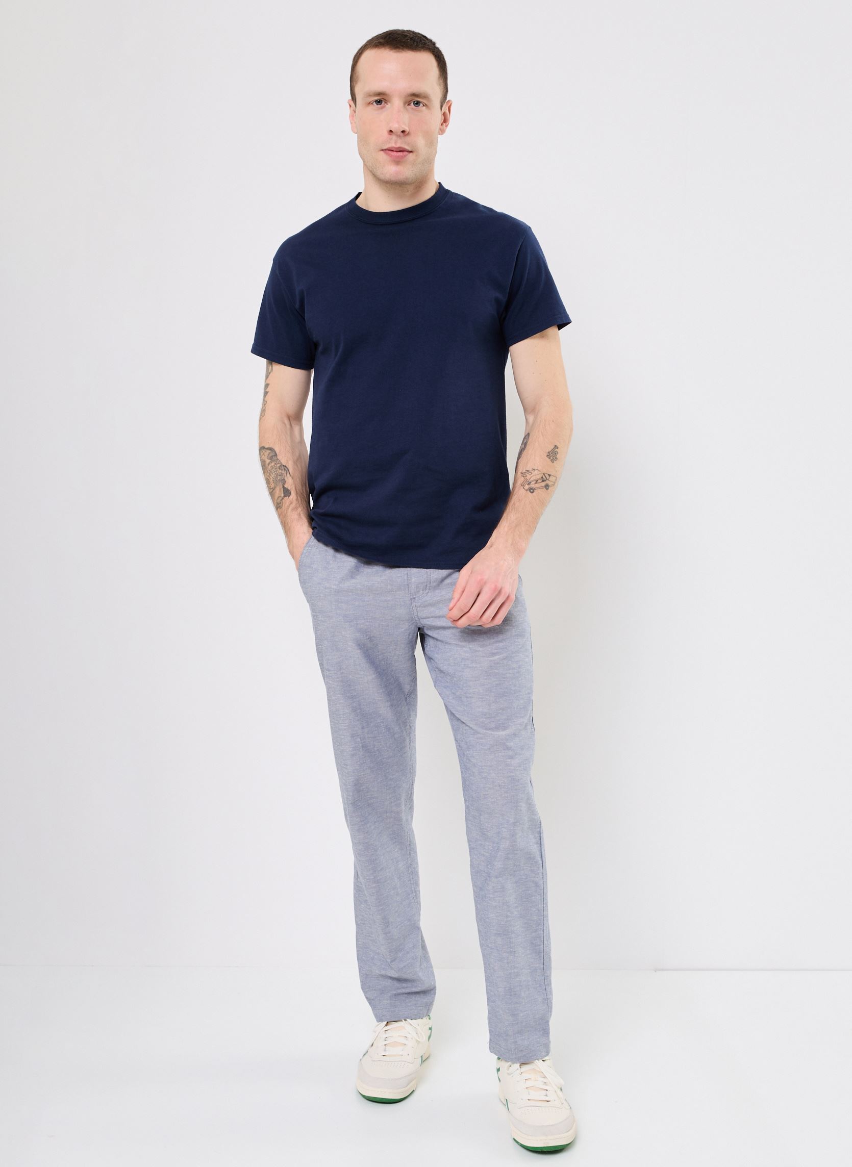 Pantaloni dritti JPSTKANE SUMMER JOGGER SN uomo blu Jack & Jones Pantaloni dritti JPSTKANE SUMMER JOGGER SN uomo blu FADED DENIM