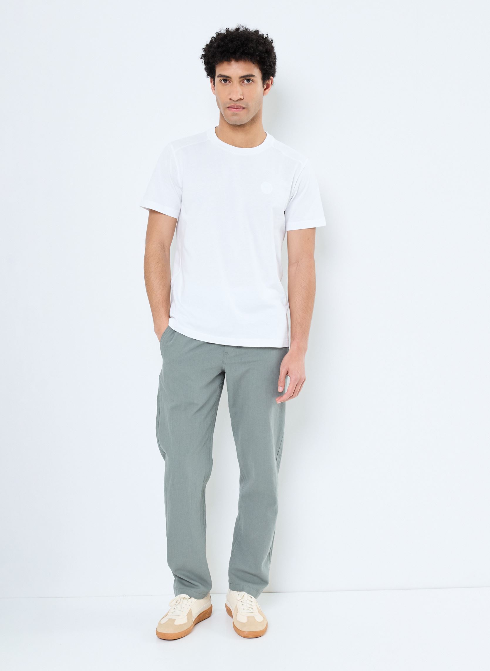 Pantalons droits JPSTKANE SUMMER JOGGER SN homme vert Jack & Jones Pantalons droits JPSTKANE SUMMER JOGGER SN homme vert AGAVE GREEN
