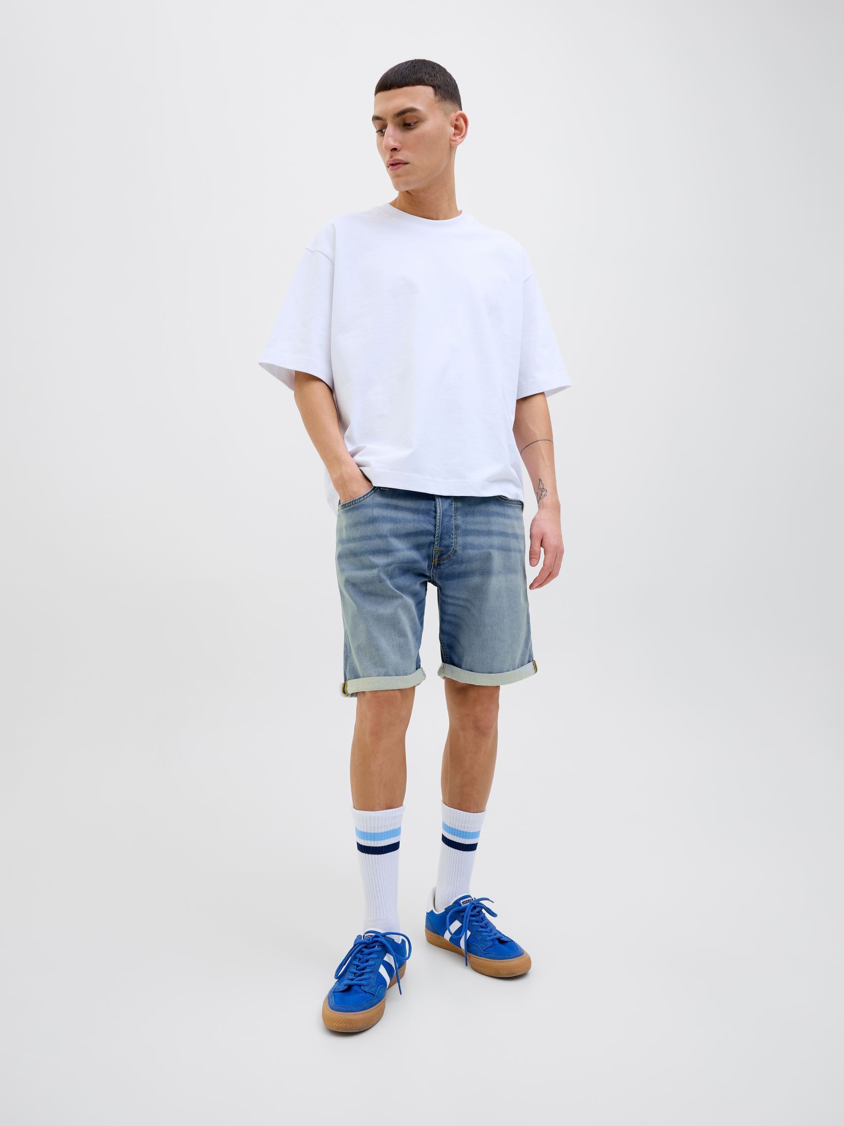 Shorts JJIRICK JJICON I.K. SHORTS GE 129 SN herren blau Jack & Jones Shorts JJIRICK JJICON I.K. SHORTS GE 129 SN herren blau BLUE DENIM
