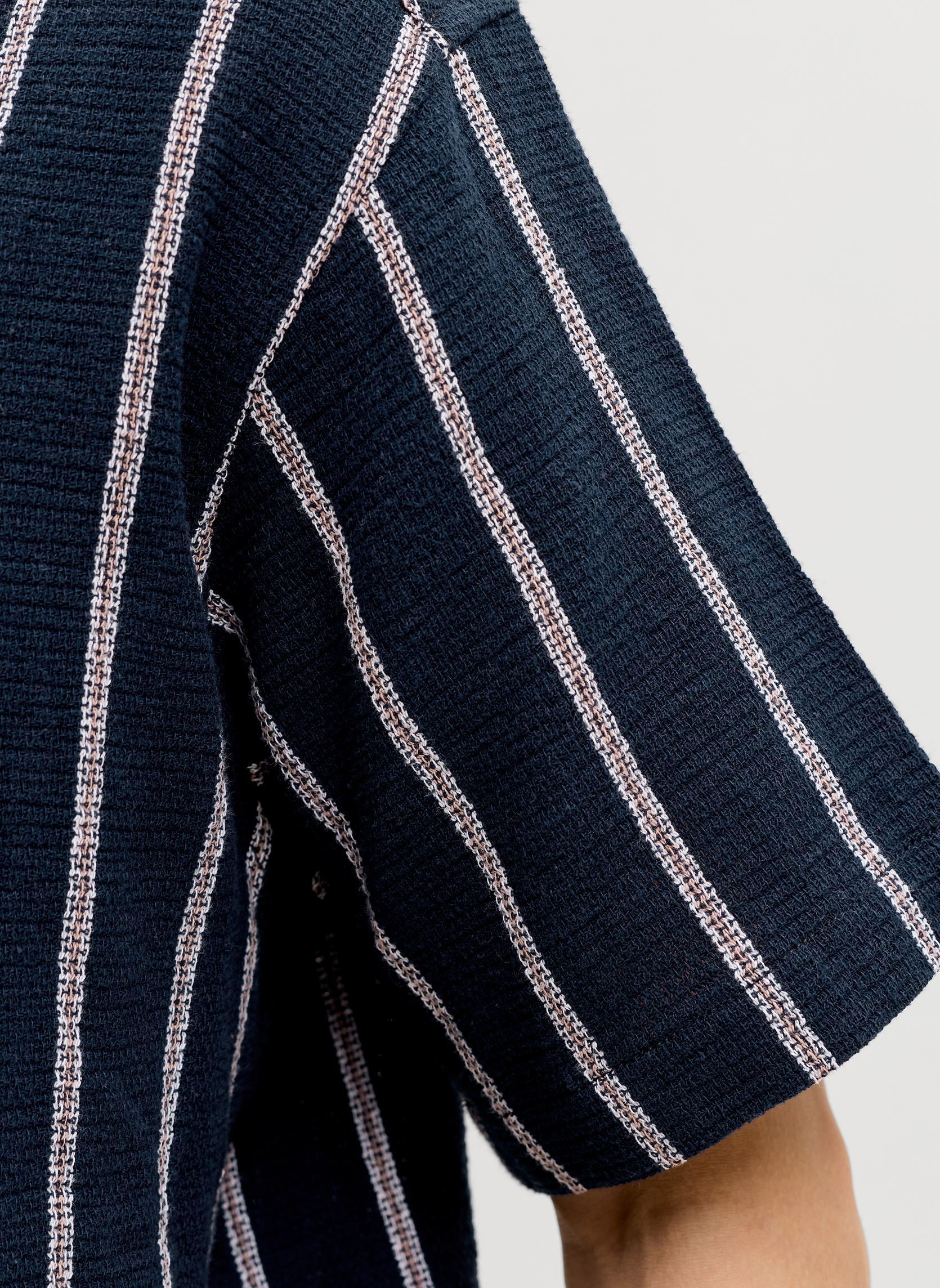 Hemden JORCOBA STRIPE RESORT SHIRT SS SN heren blauw Jack & Jones Hemden JORCOBA STRIPE RESORT SHIRT SS SN heren blauw SKY CAPTAIN
