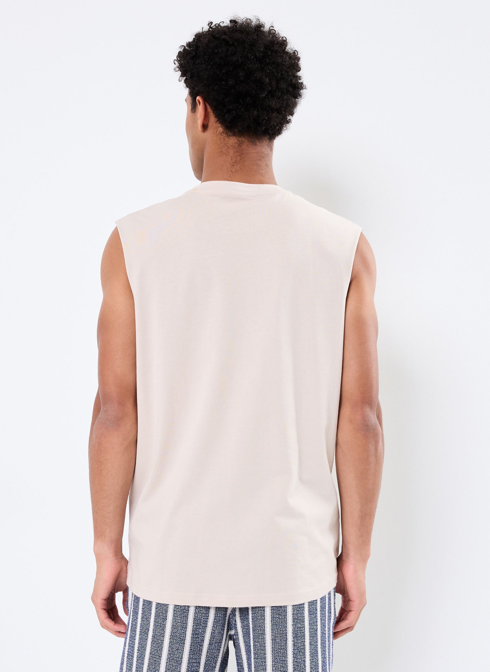 Tee-shirts manches courtes JORVESTERBRO SLEEVELESS TEE SN homme beige Jack & Jones Tee-shirts manches courtes JORVESTERBRO SLEEVELESS TEE SN homme beige MOONBEAM
