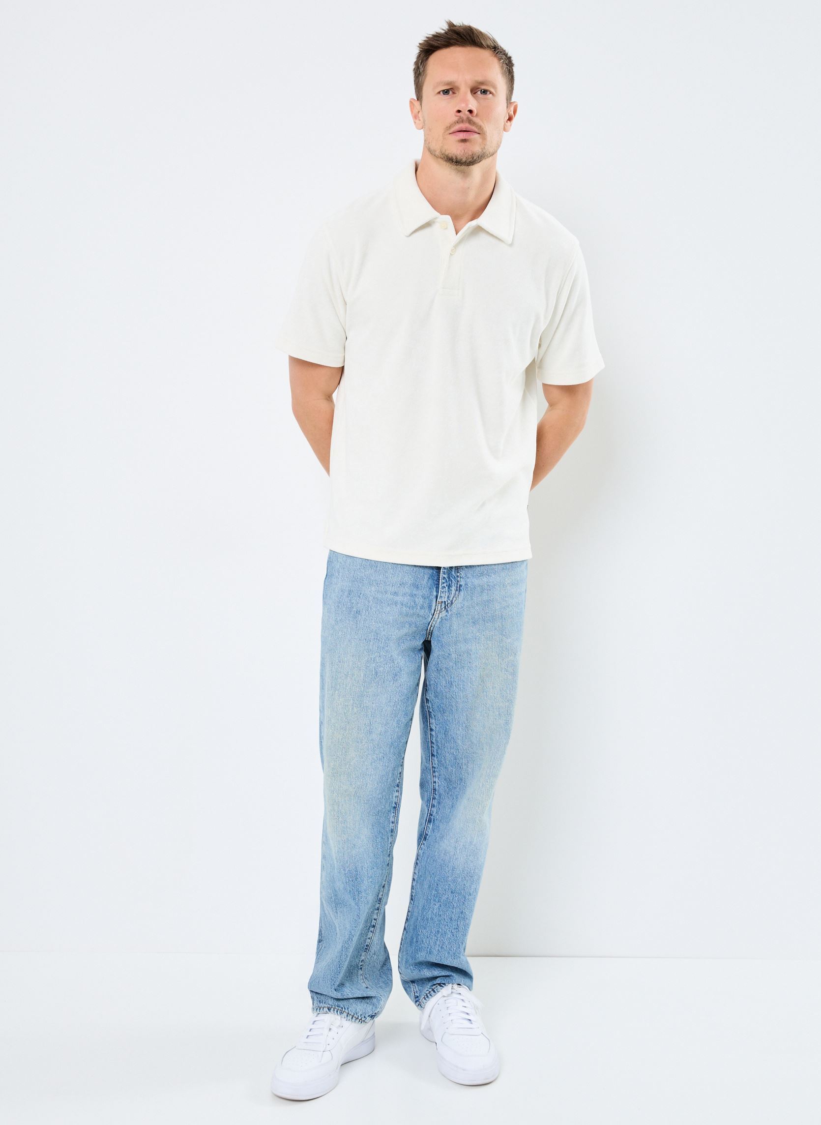 Tee-shirts manches courtes JPRBLABEN SS POLO homme blanc Jack & Jones Tee-shirts manches courtes JPRBLABEN SS POLO homme blanc CLOUD DANCER
