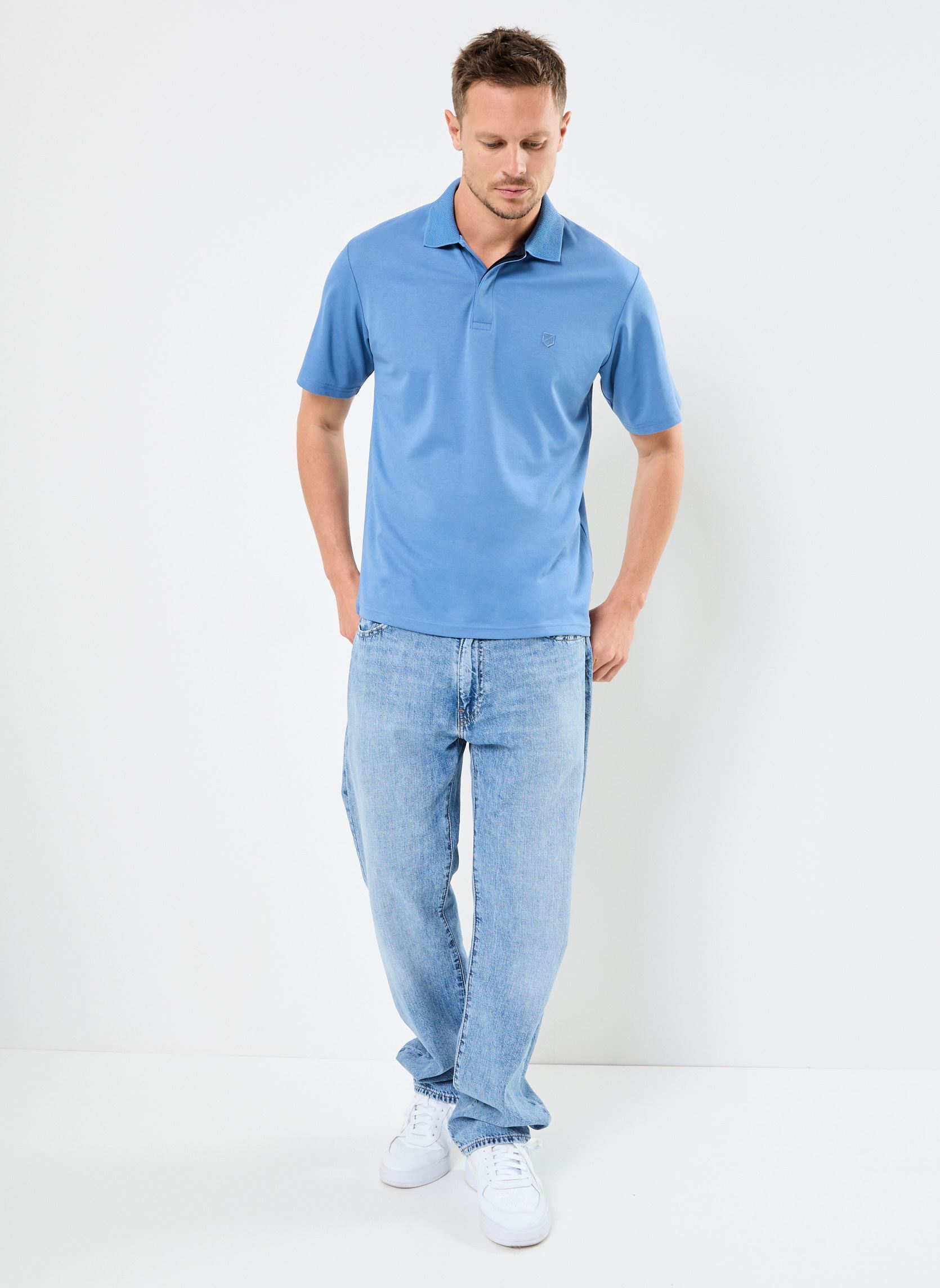 Tee-shirts manches courtes JPRCCRODNEY SS POLO NOOS homme bleu Jack & Jones Tee-shirts manches courtes JPRCCRODNEY SS POLO NOOS homme bleu QUIET HARBOR