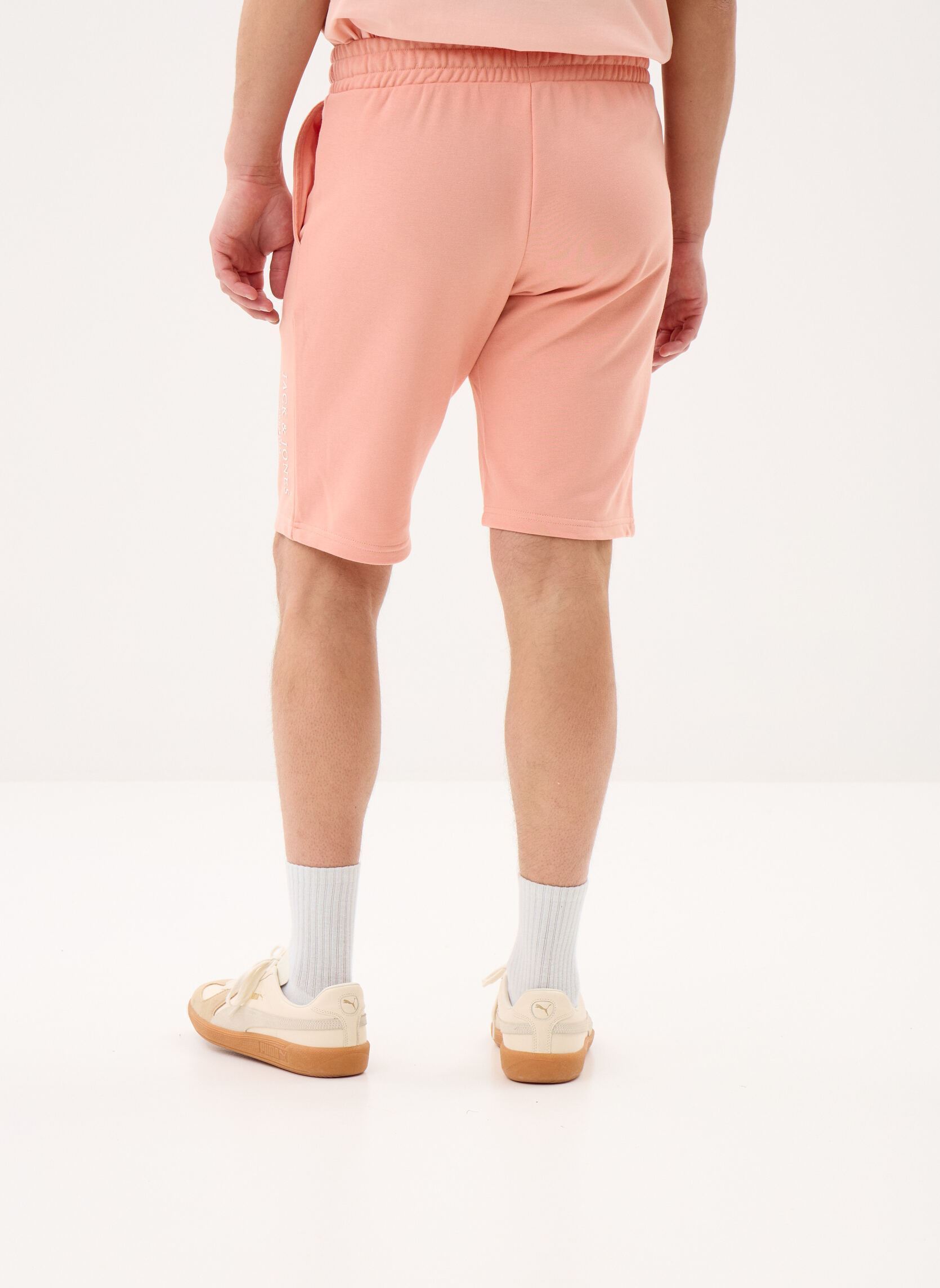 Shorts JPSTARCHIE SWEATSHORTS FRANCE MID homme rose Jack & Jones Shorts JPSTARCHIE SWEATSHORTS FRANCE MID homme rose CORAL PINK