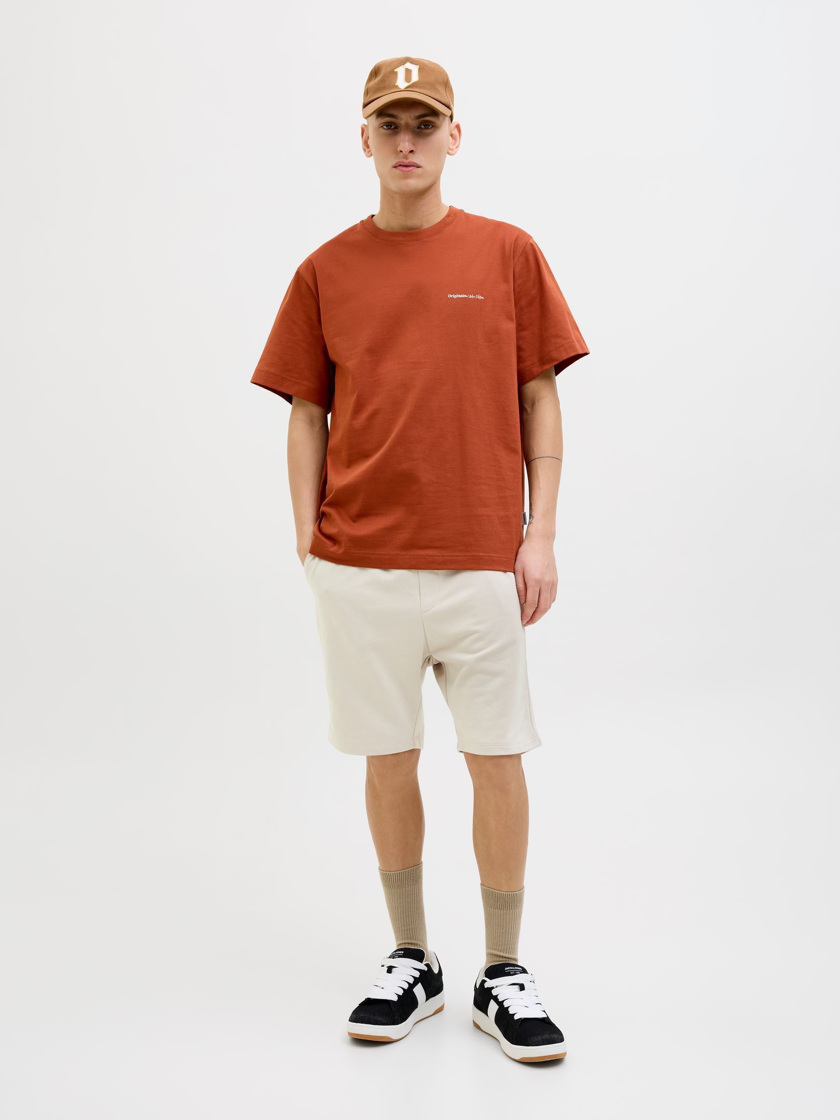 Shorts JPSTGORDON BRADLEY SWEAT SHORTS MID homme gris Jack & Jones Shorts JPSTGORDON BRADLEY SWEAT SHORTS MID homme gris MOONBEAM