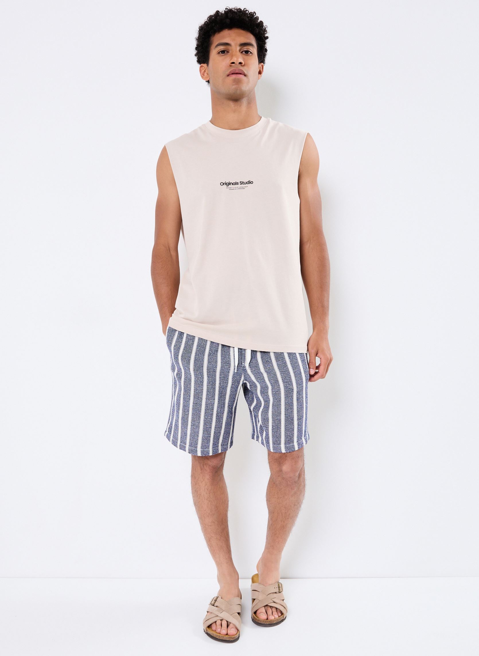 Shorts JPSTJAIDEN COBA STRIPE JOG SHORT SRT SN homme bleu Jack & Jones Shorts JPSTJAIDEN COBA STRIPE JOG SHORT SRT SN homme bleu OCEAN CAVERN