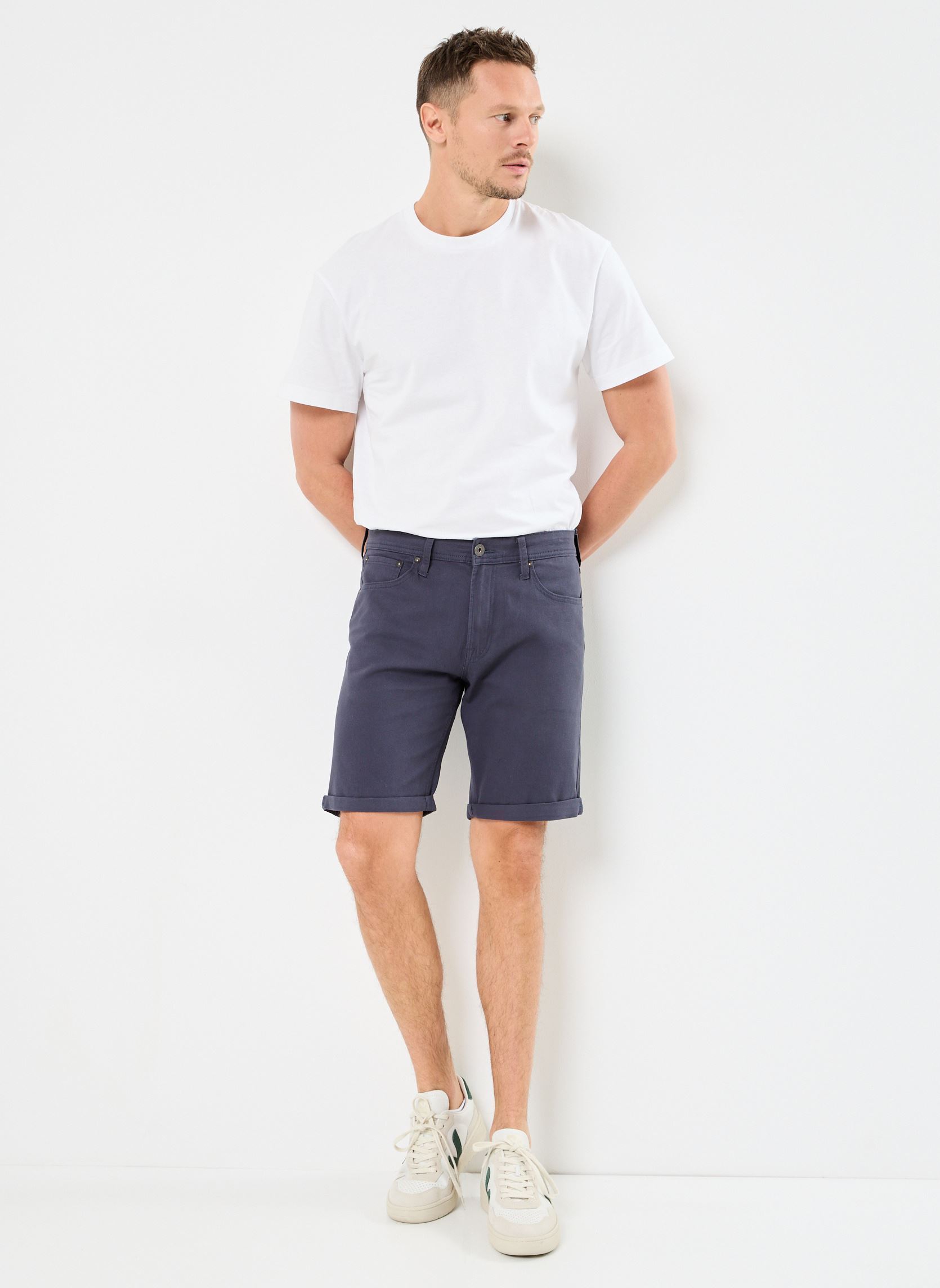 Shorts JPSTRICK ORIGINAL SHORT MID heren blauw Jack & Jones Shorts JPSTRICK ORIGINAL SHORT MID heren blauw NAVY BLAZER