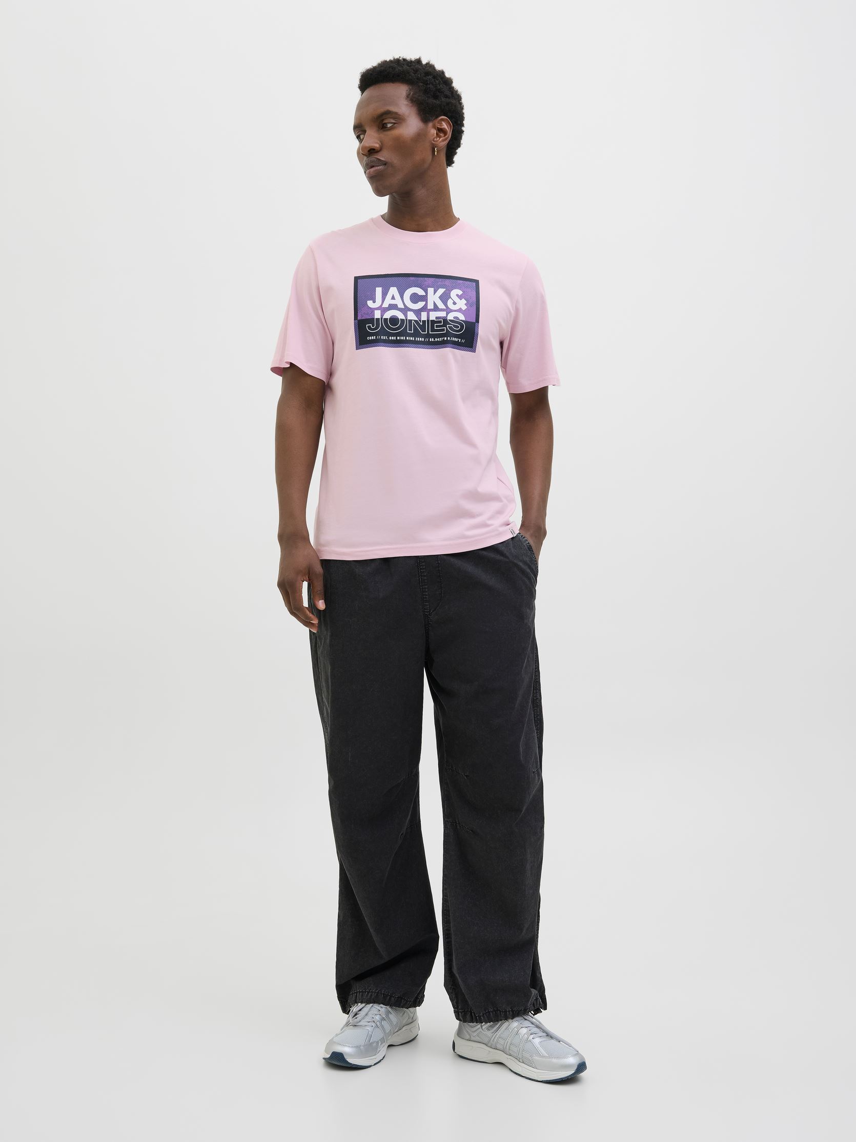 Kurzarm-T-Shirts JCOLOGAN SUMMER PRINT TEE CREW NECK SMU herren rosa Jack & Jones Kurzarm-T-Shirts JCOLOGAN SUMMER PRINT TEE CREW NECK SMU herren rosa WINSOME ORCHID