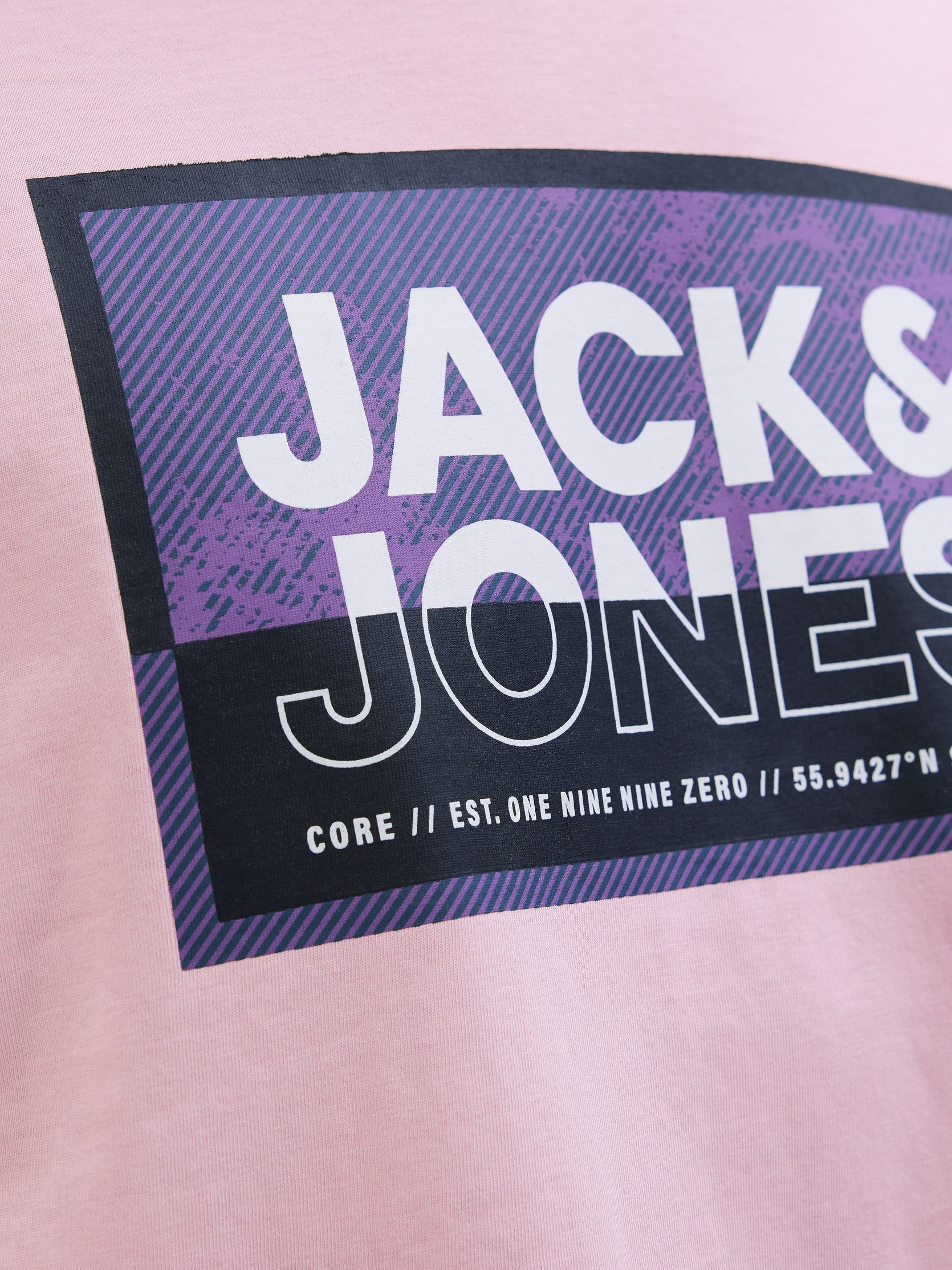 Kurzarm-T-Shirts JCOLOGAN SUMMER PRINT TEE CREW NECK SMU herren rosa Jack & Jones Kurzarm-T-Shirts JCOLOGAN SUMMER PRINT TEE CREW NECK SMU herren rosa WINSOME ORCHID