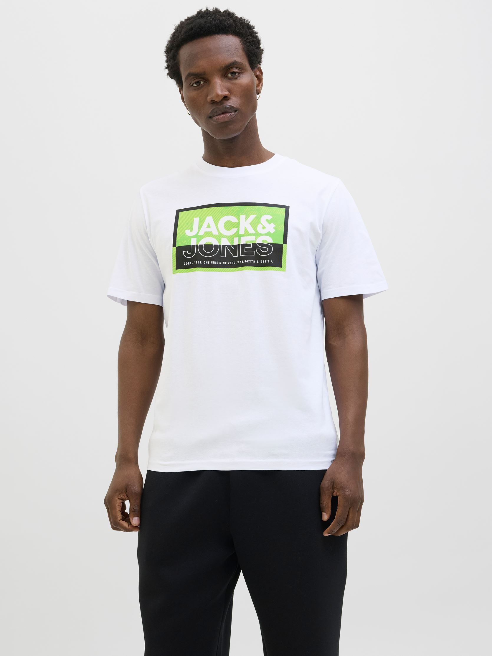 Vêtements Jack & Jones JCOLOGAN SUMMER PRINT TEE CREW NECK SMU pour Accessoires - vue 3