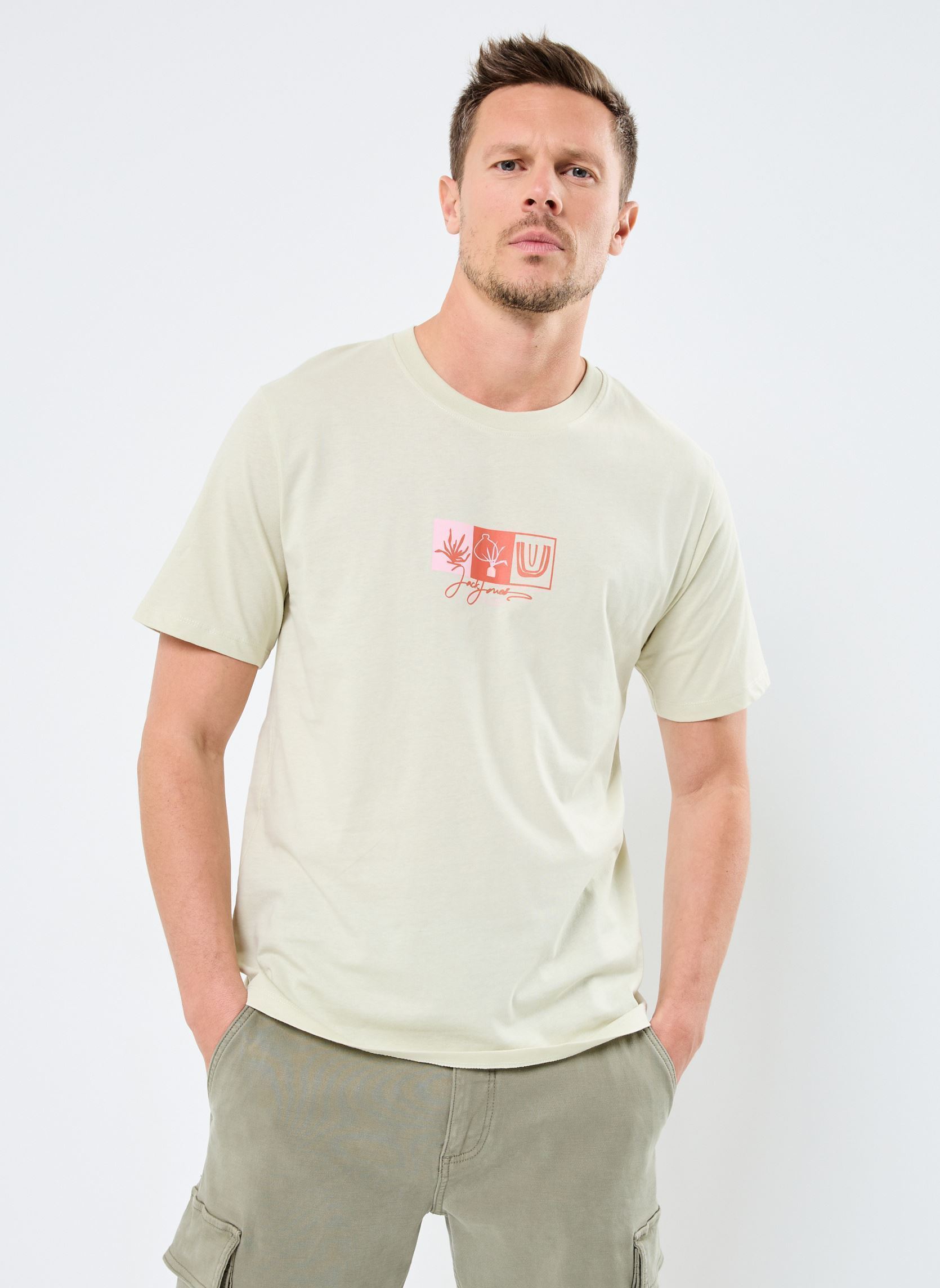 Vêtements Jack & Jones JORCANGGU FRONT TEE SS CREW NECK FST pour Accessoires - vue 1