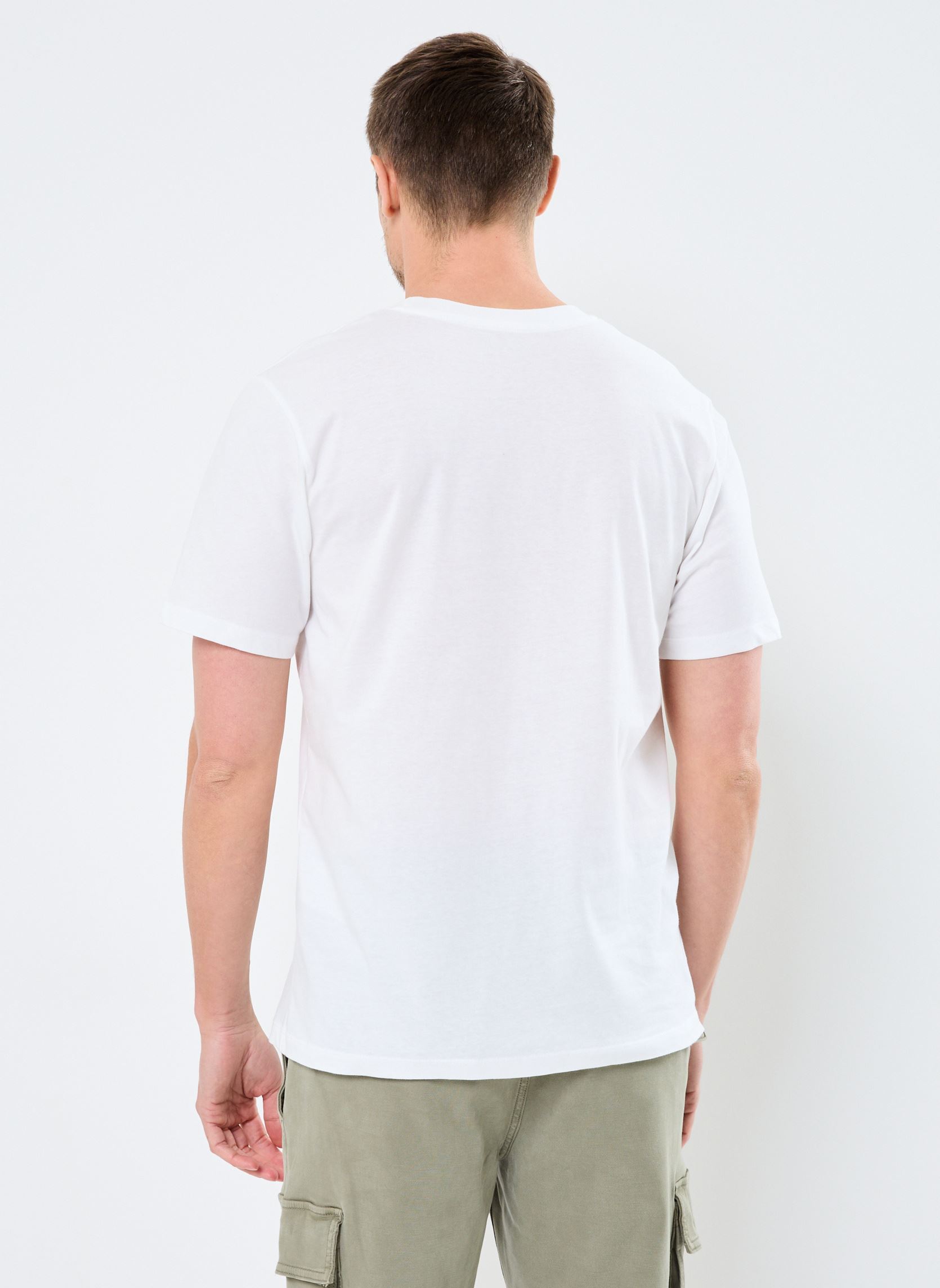 Kurzarm-T-Shirts JORCANGGU TEE SS CREW NECK FST LN herren weiß Jack & Jones Kurzarm-T-Shirts JORCANGGU TEE SS CREW NECK FST LN herren weiß BRIGHT WHITE