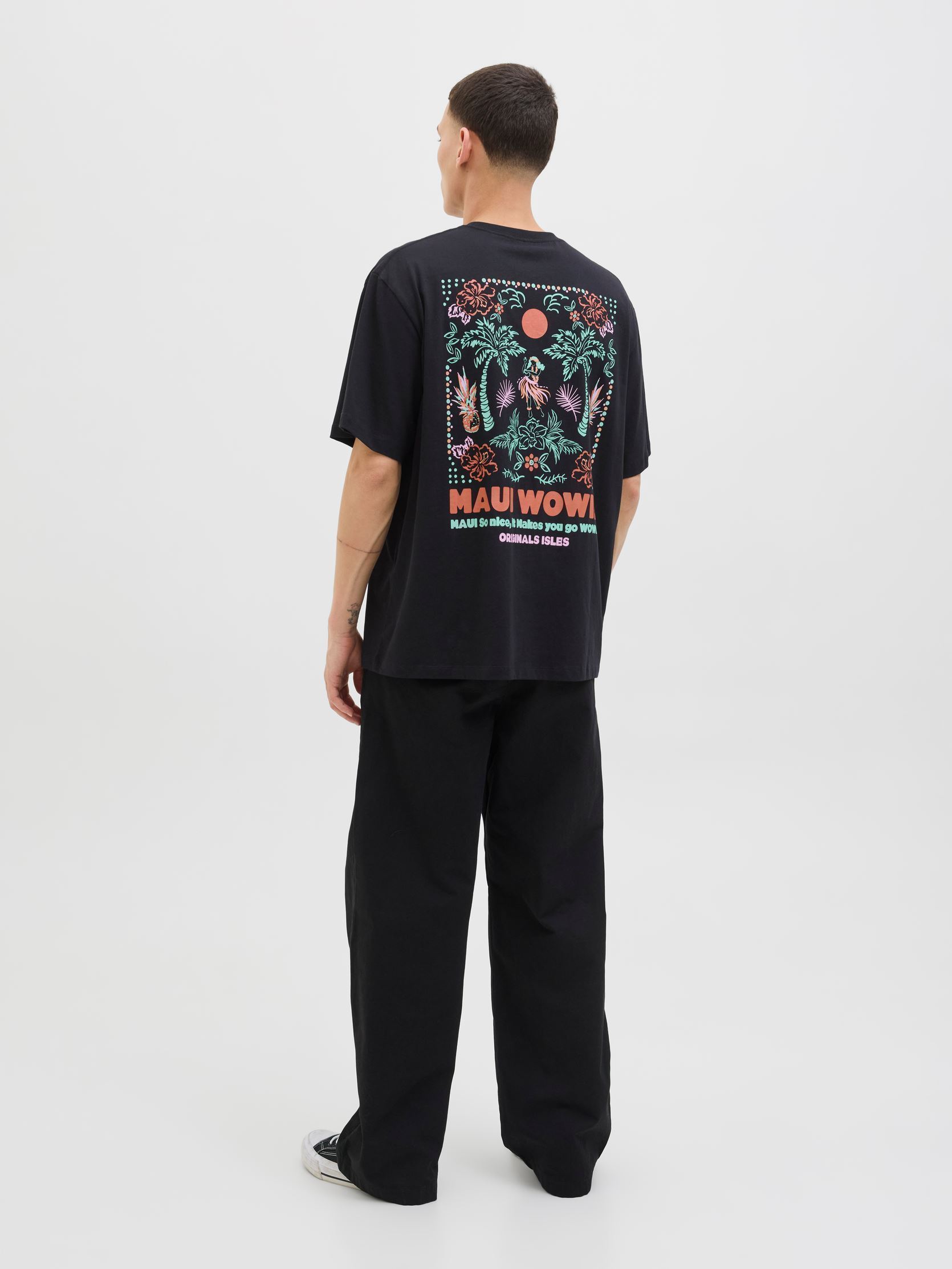 JACK & JONES Jorbigwig Tee SS Crew Neck Tg, Bianco, XS