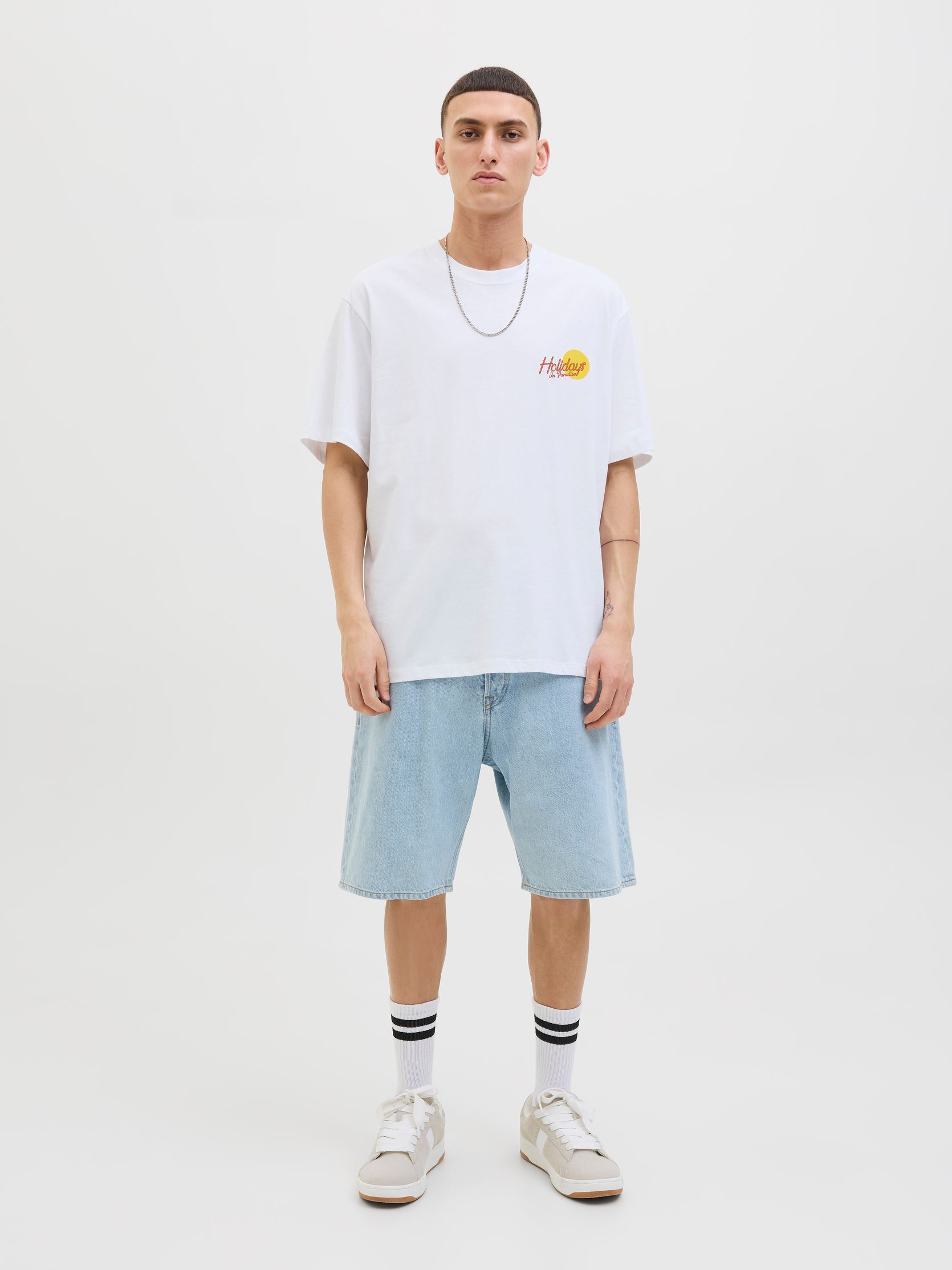 Tee-shirts manches courtes JORWOWIE TEE SS CREW NECK TG homme blanc Jack & Jones Tee-shirts manches courtes JORWOWIE TEE SS CREW NECK TG homme blanc BRIGHT WHITE HOLIDAYS