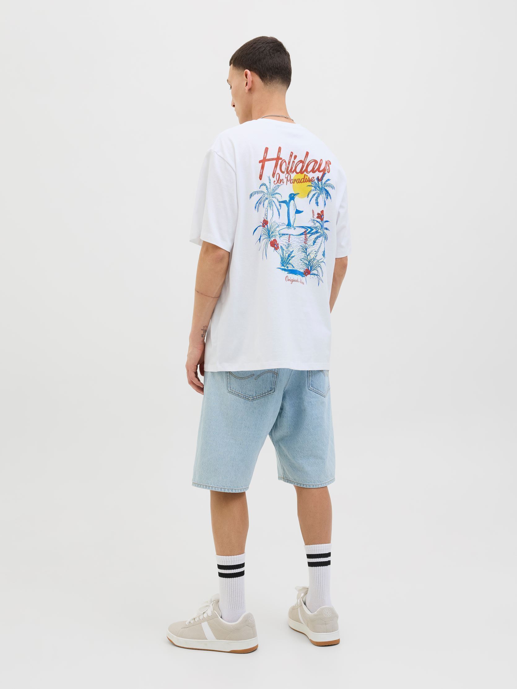 Tee-shirts manches courtes JORWOWIE TEE SS CREW NECK TG homme blanc Jack & Jones Tee-shirts manches courtes JORWOWIE TEE SS CREW NECK TG homme blanc BRIGHT WHITE HOLIDAYS