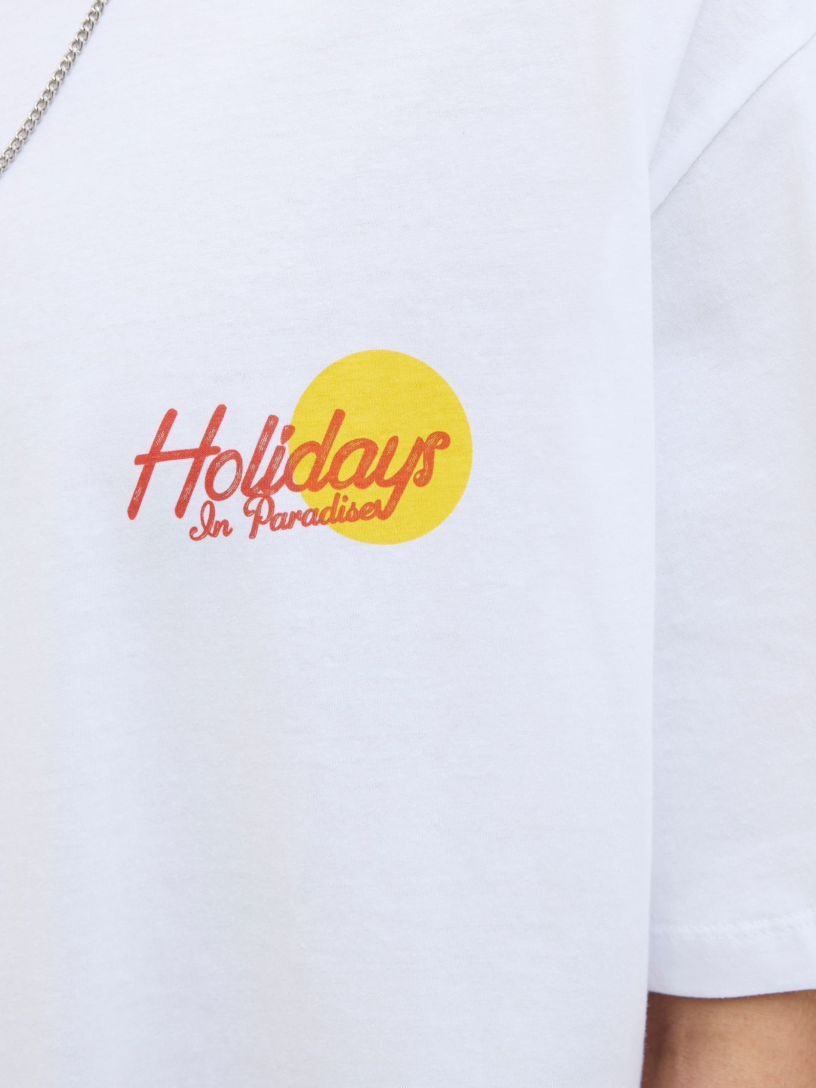 Tee-shirts manches courtes JORWOWIE TEE SS CREW NECK TG homme blanc Jack & Jones Tee-shirts manches courtes JORWOWIE TEE SS CREW NECK TG homme blanc BRIGHT WHITE HOLIDAYS