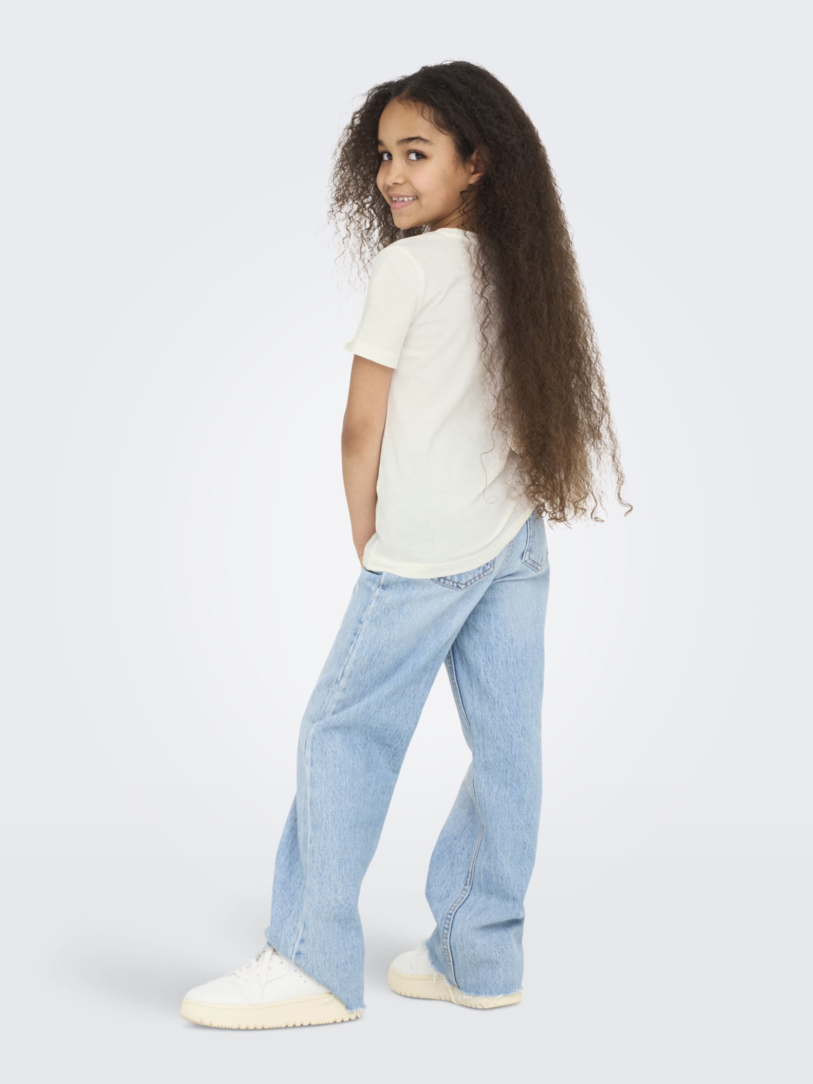 Tee-shirts Kogkita Life Sylvia S/S Girl Top Cs Jrs fille blanc Kids Only Tee-shirts Kogkita Life Sylvia S/S Girl Top Cs Jrs fille blanc CLOUD DANCER
