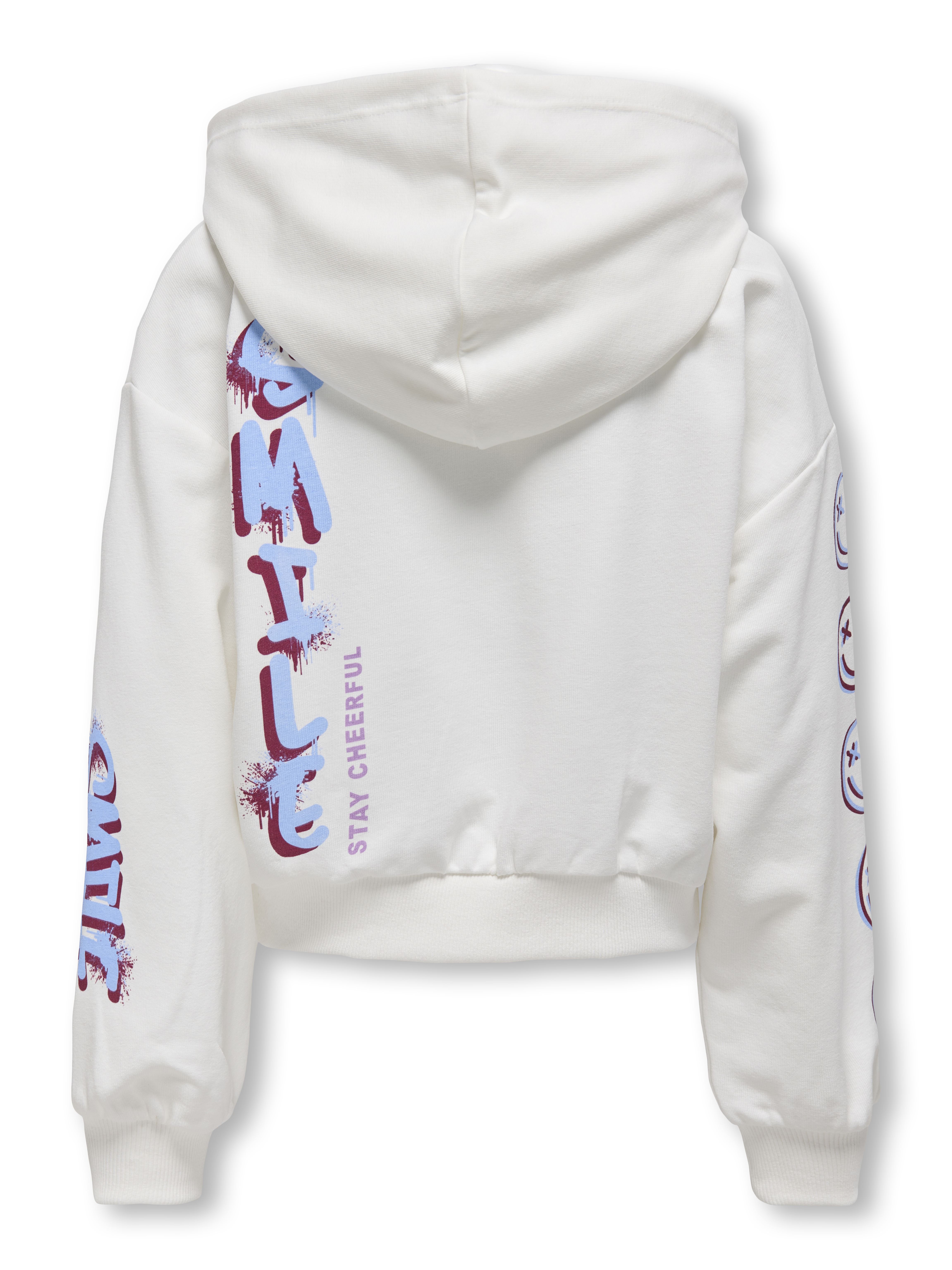 Sweats à capuche Kogsmile Life L/S Hood Ub Swt Noos 15340 fille blanc Kids Only Sweats à capuche Kogsmile Life L/S Hood Ub Swt Noos 15340 fille blanc CLOUD DANCER