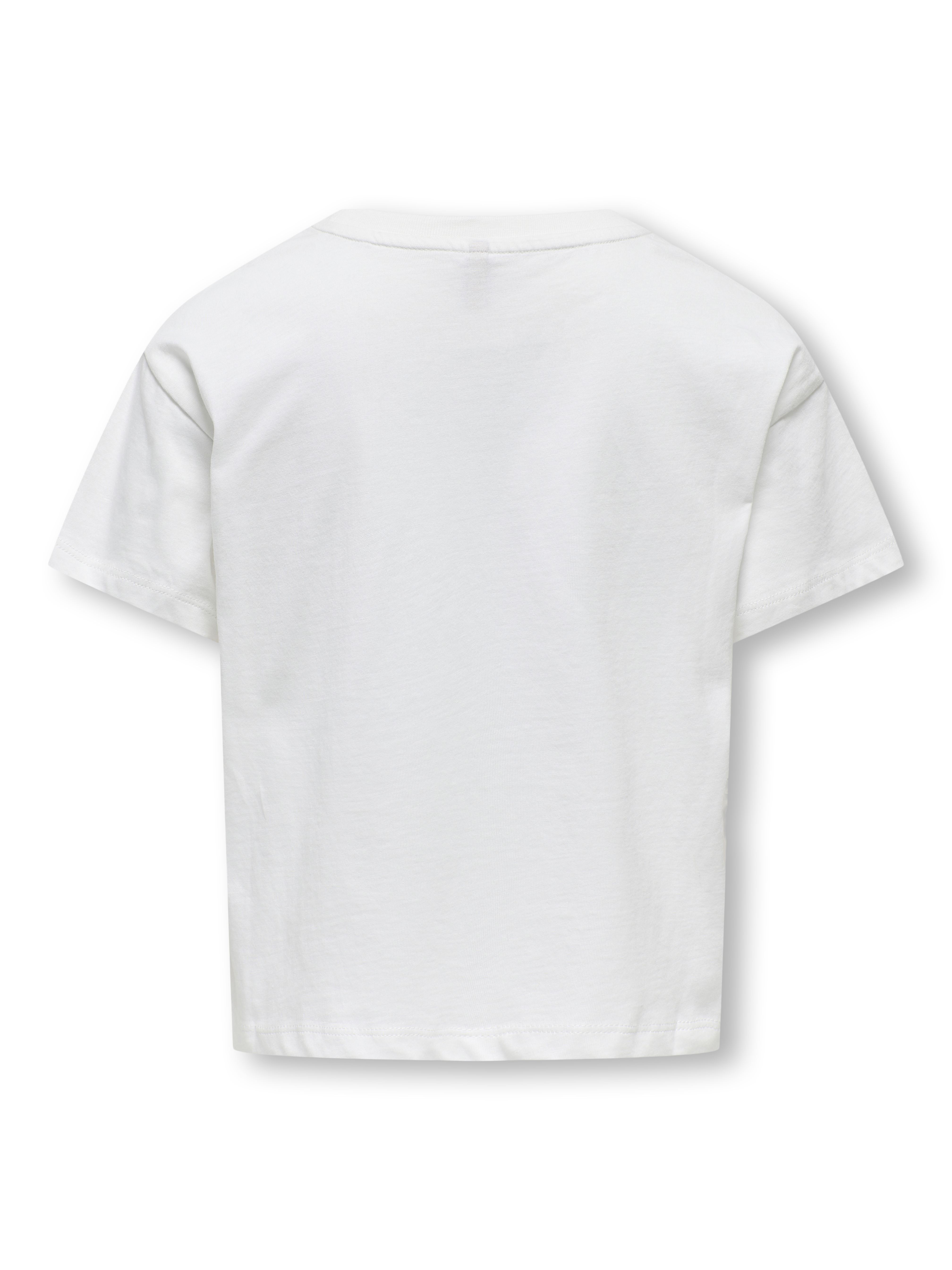 Tee-shirts manches courtes Kogmaiken Life Cropheart Ss Top Jrs Noos fille blanc Kids Only Tee-shirts manches courtes Kogmaiken Life Cropheart Ss Top Jrs Noos fille blanc Cloud Dancer