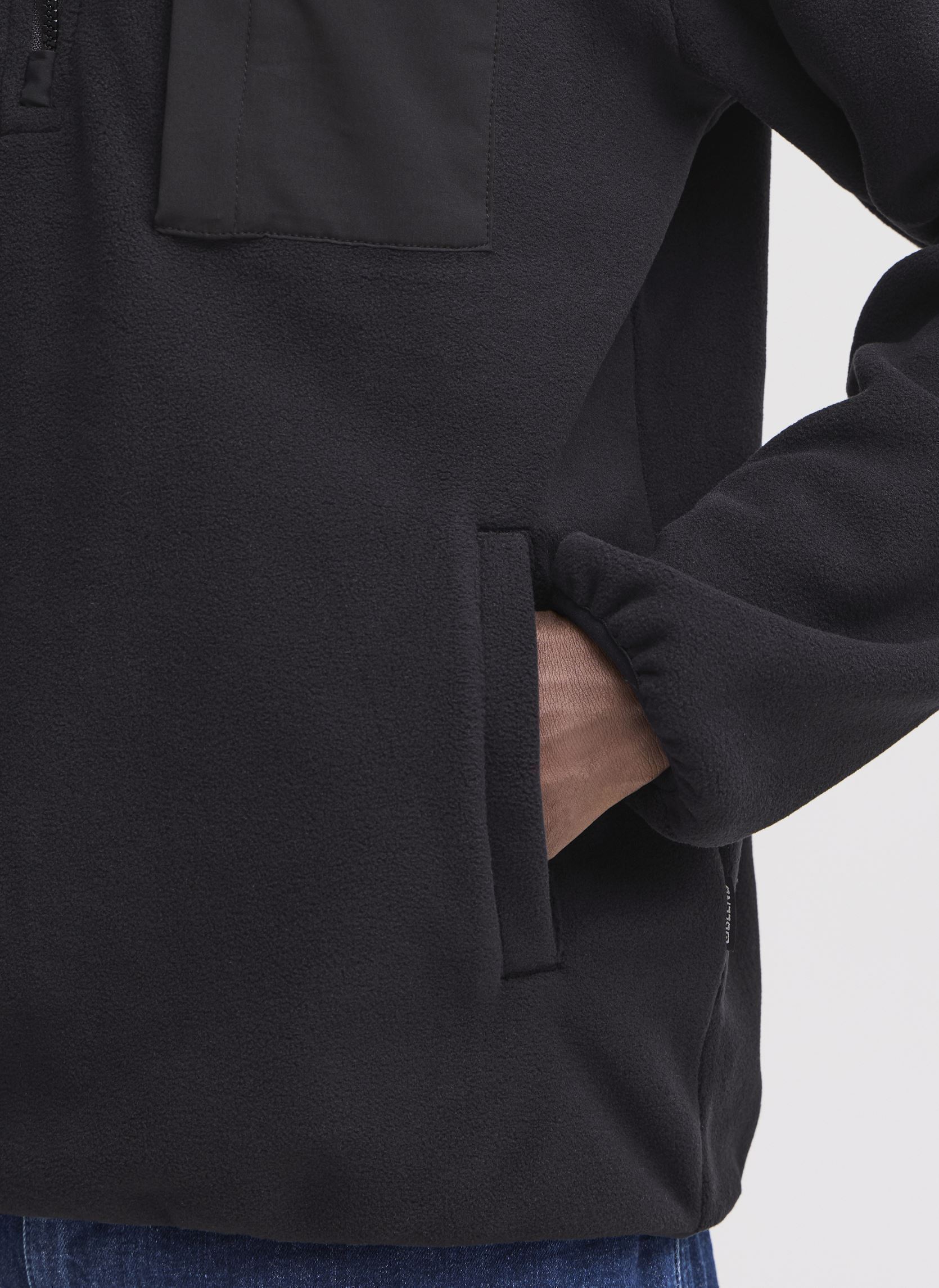 Fleece-Pullover BHBROOKS Sweatshirt halfzipp 1 herren schwarz Blend Fleece-Pullover BHBROOKS Sweatshirt halfzipp 1 herren schwarz BLACK