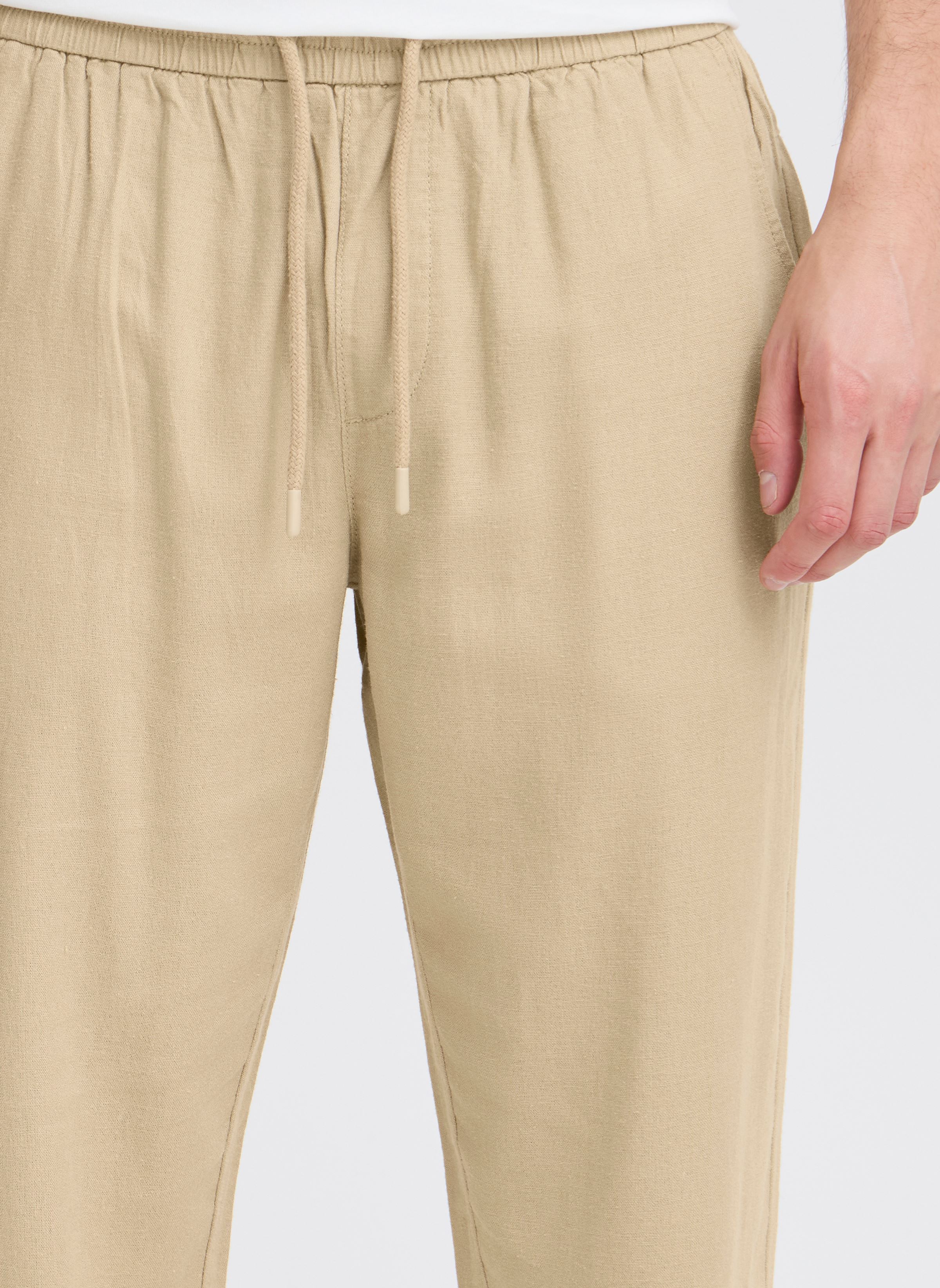 Straight Leg Hosen BHBILLY Pants string herren beige Blend Straight Leg Hosen BHBILLY Pants string herren beige CORNSTALK