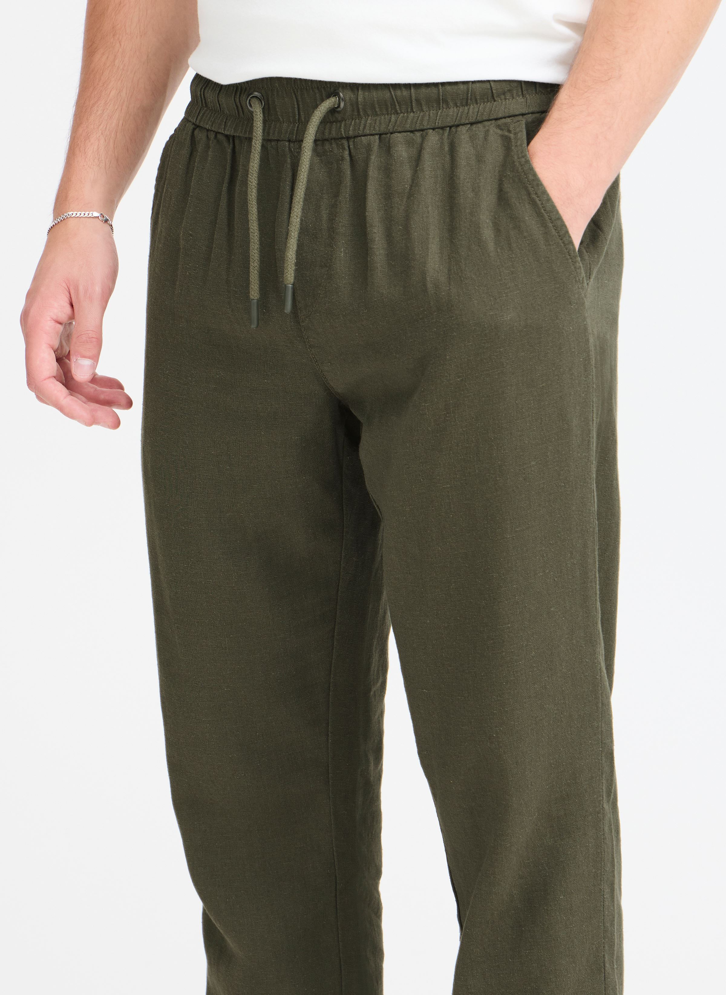 Straight Leg Hosen BHBILLY Pants string herren grün Blend Straight Leg Hosen BHBILLY Pants string herren grün OLIVE NIGHT
