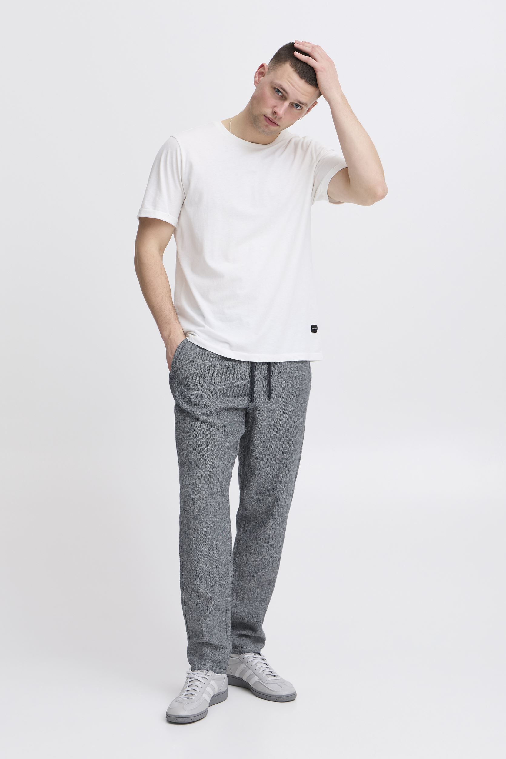 Pantalons droits BHMORGAN Pants homme bleu Blend Pantalons droits BHMORGAN Pants homme bleu DRESS BLUES