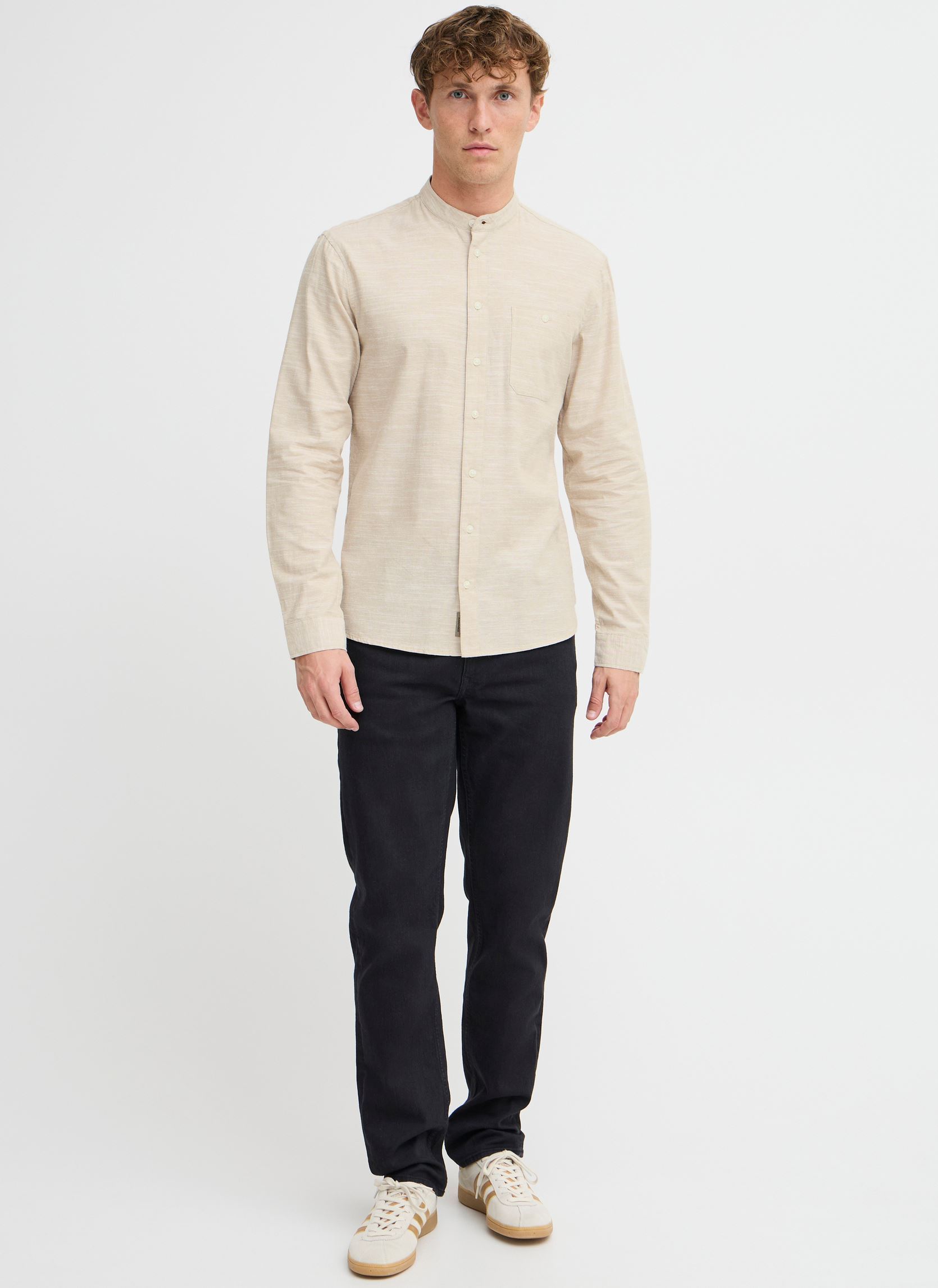 Chemises BHALEX Shirt homme beige Blend Chemises BHALEX Shirt homme beige CORNSTALK