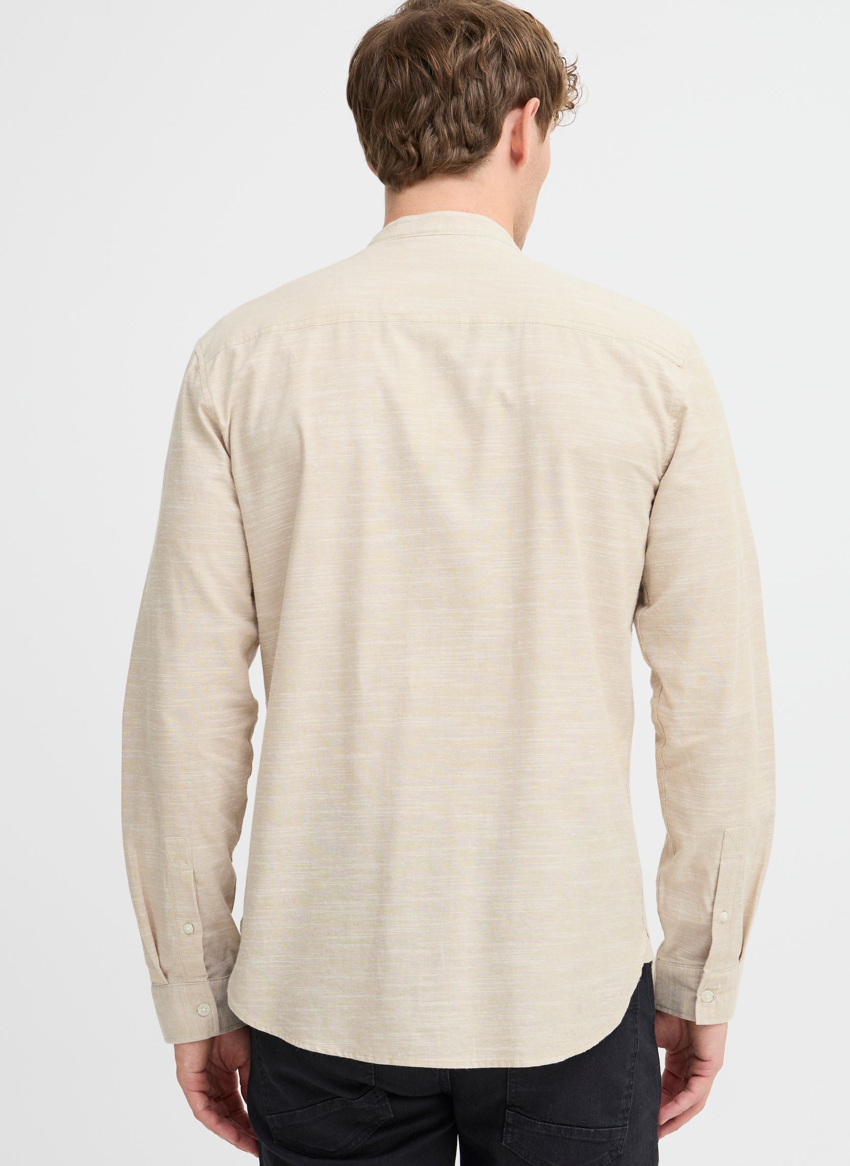 Chemises BHALEX Shirt homme beige Blend Chemises BHALEX Shirt homme beige CORNSTALK
